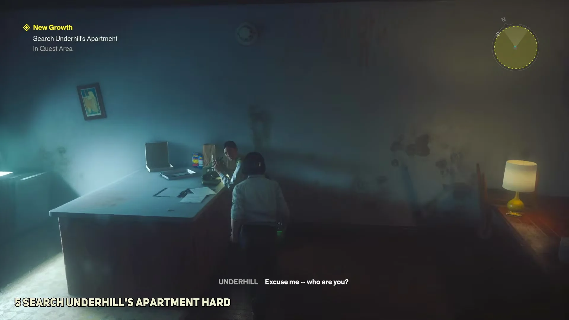Searching the apartment