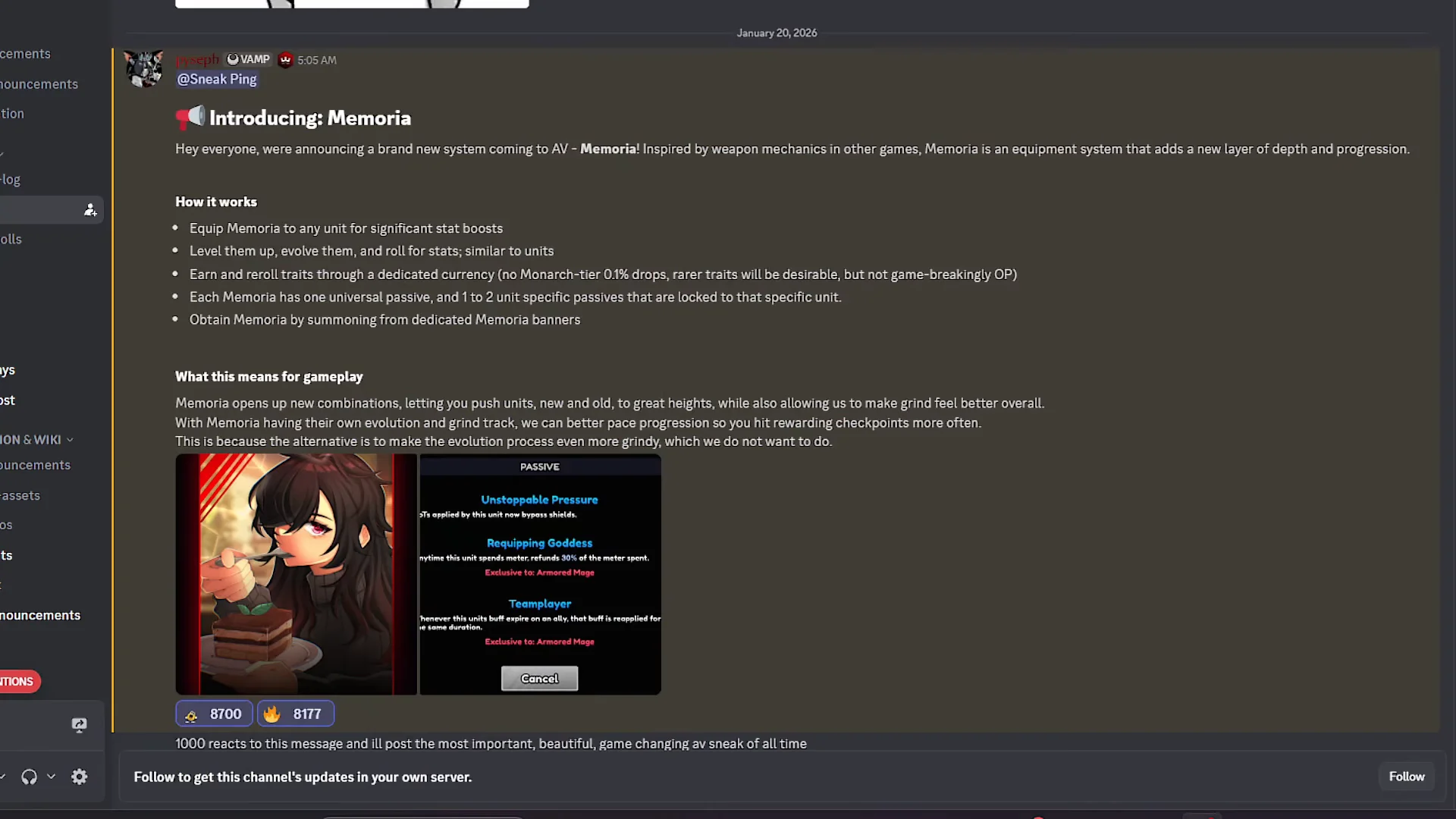 Introducing Memoria Sneak Peek