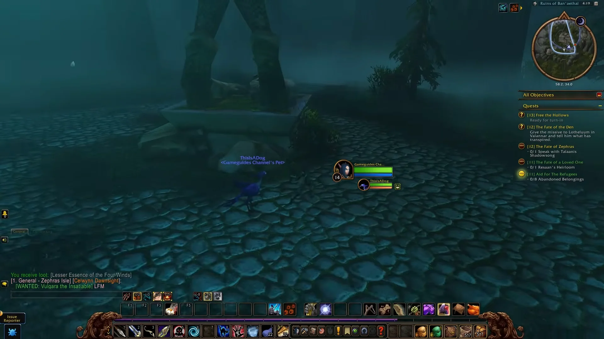 Travel to Quest Area