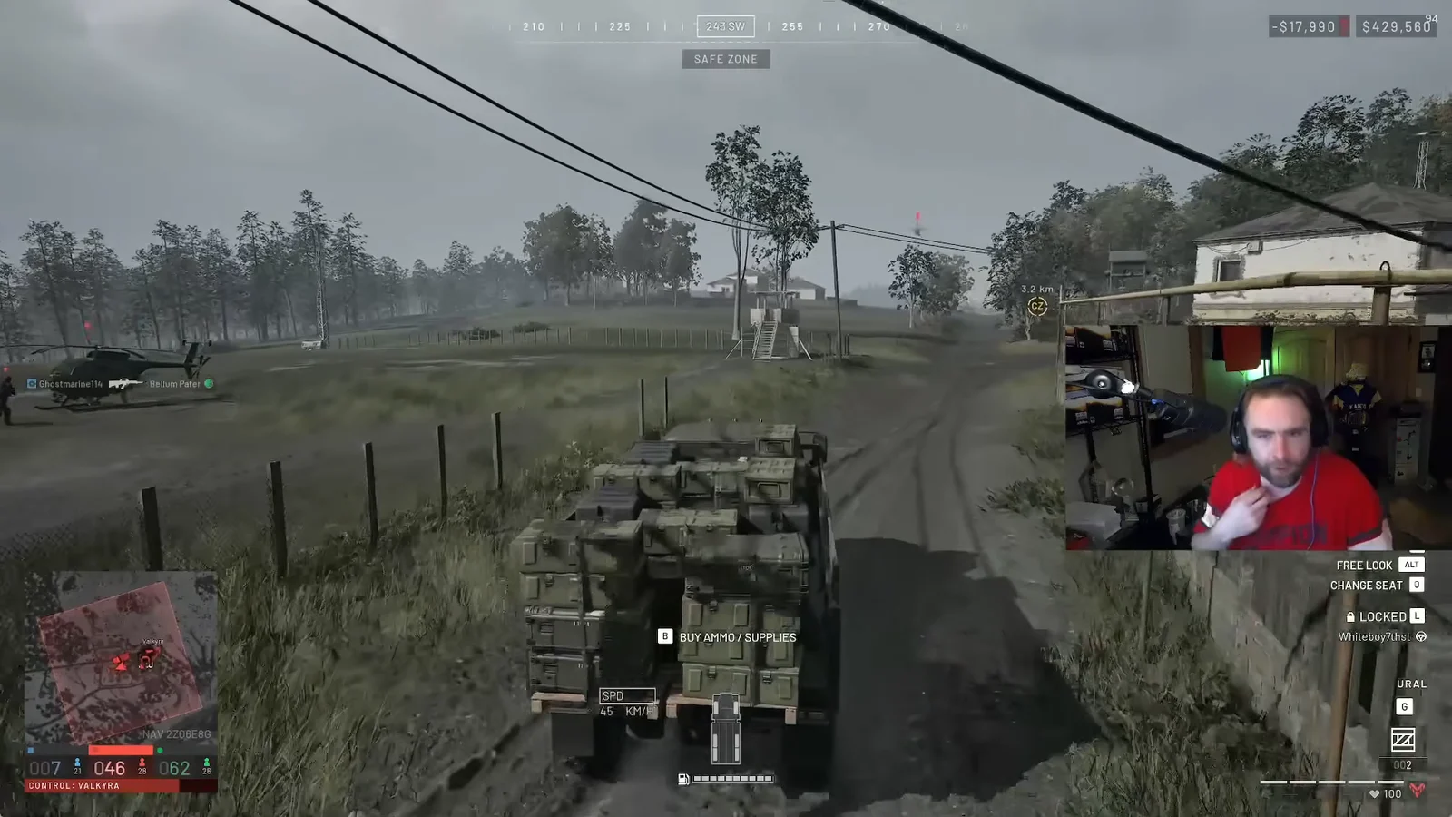 Driving towards forward base location