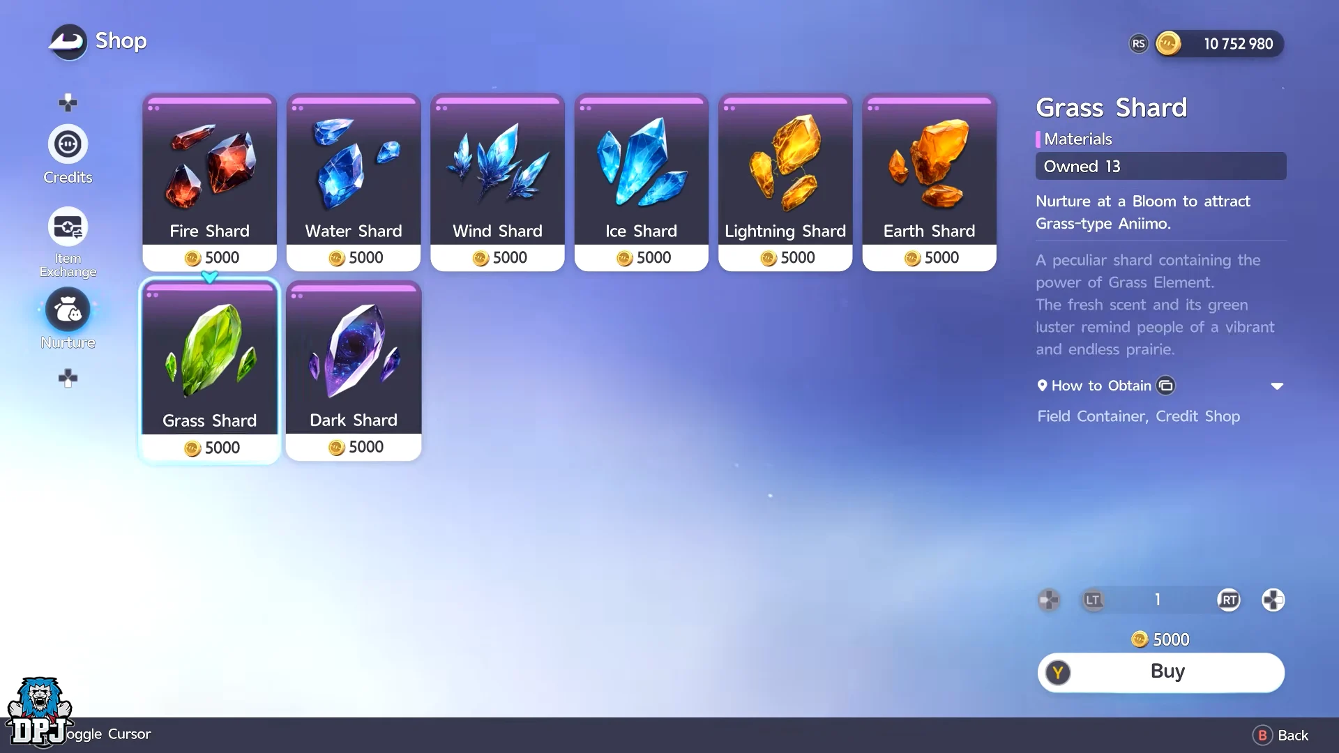 Purchasing Shards at Outpost Vendor Joff