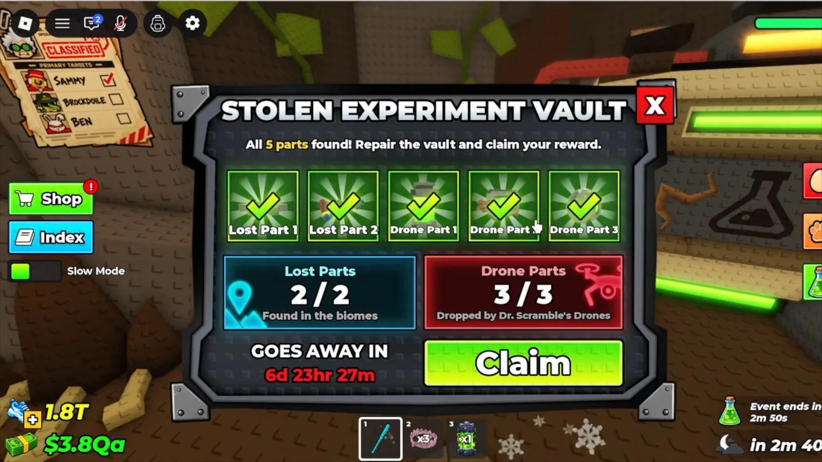 Claiming Reward