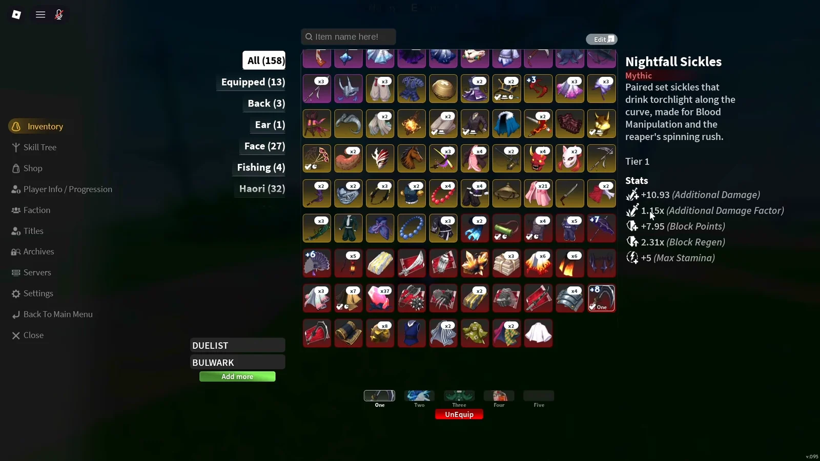 Weapon Selection