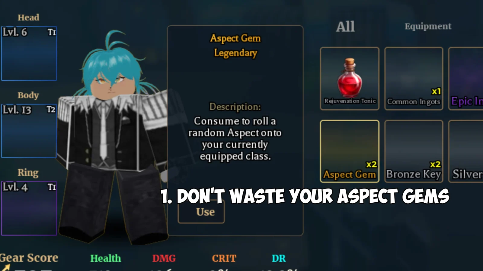 Tip 1: Aspect Gems