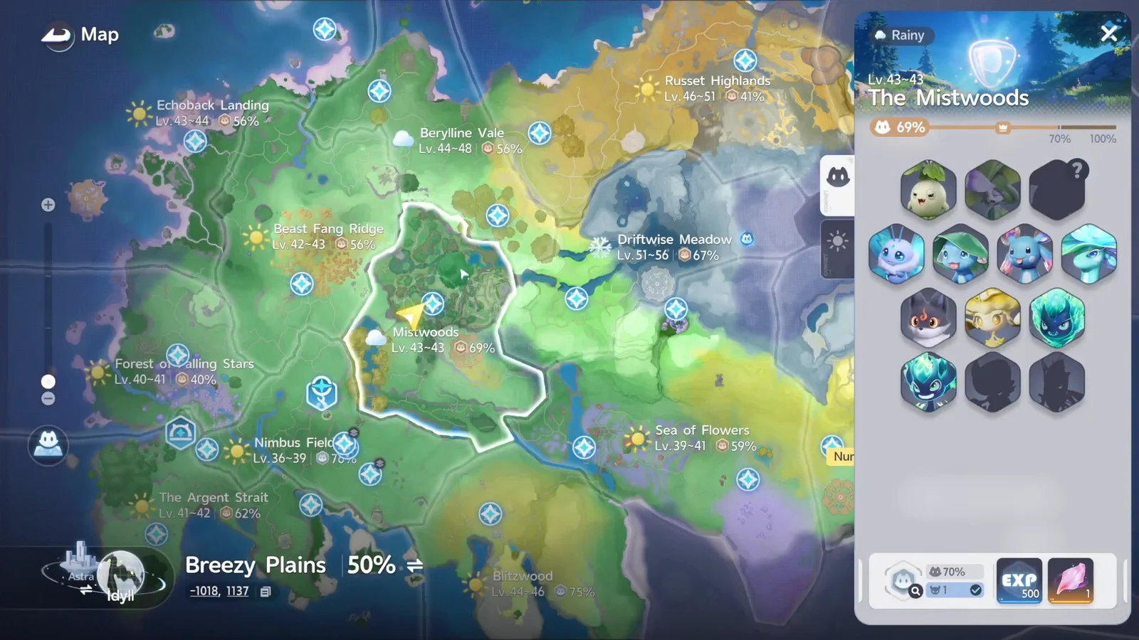 Map and Menu