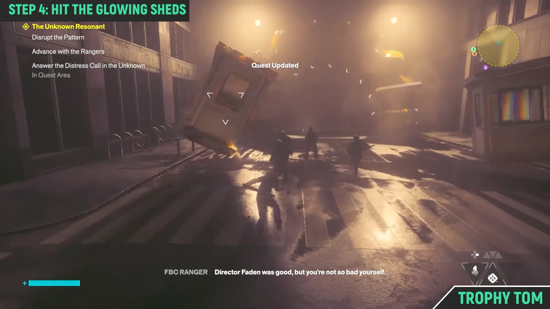 Step 4: Disrupting Glowing Sheds