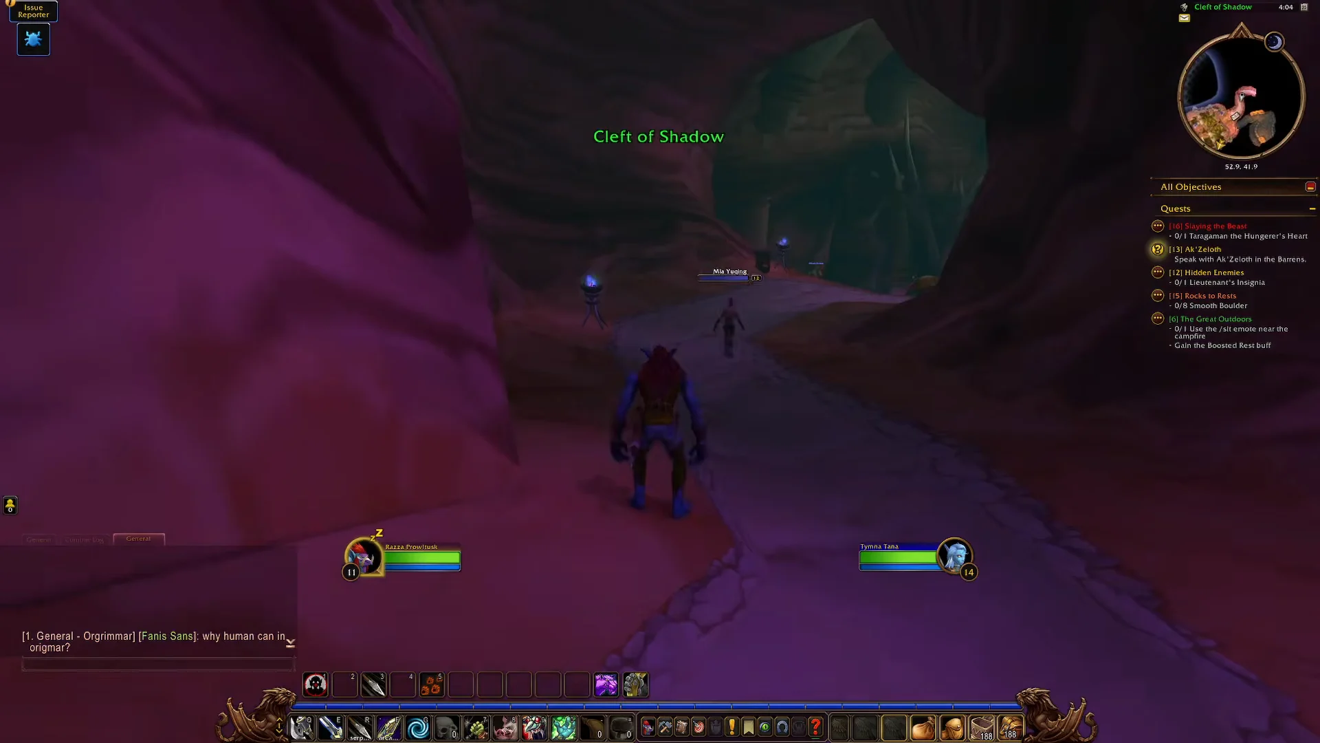 Descending into Cleft of Shadow