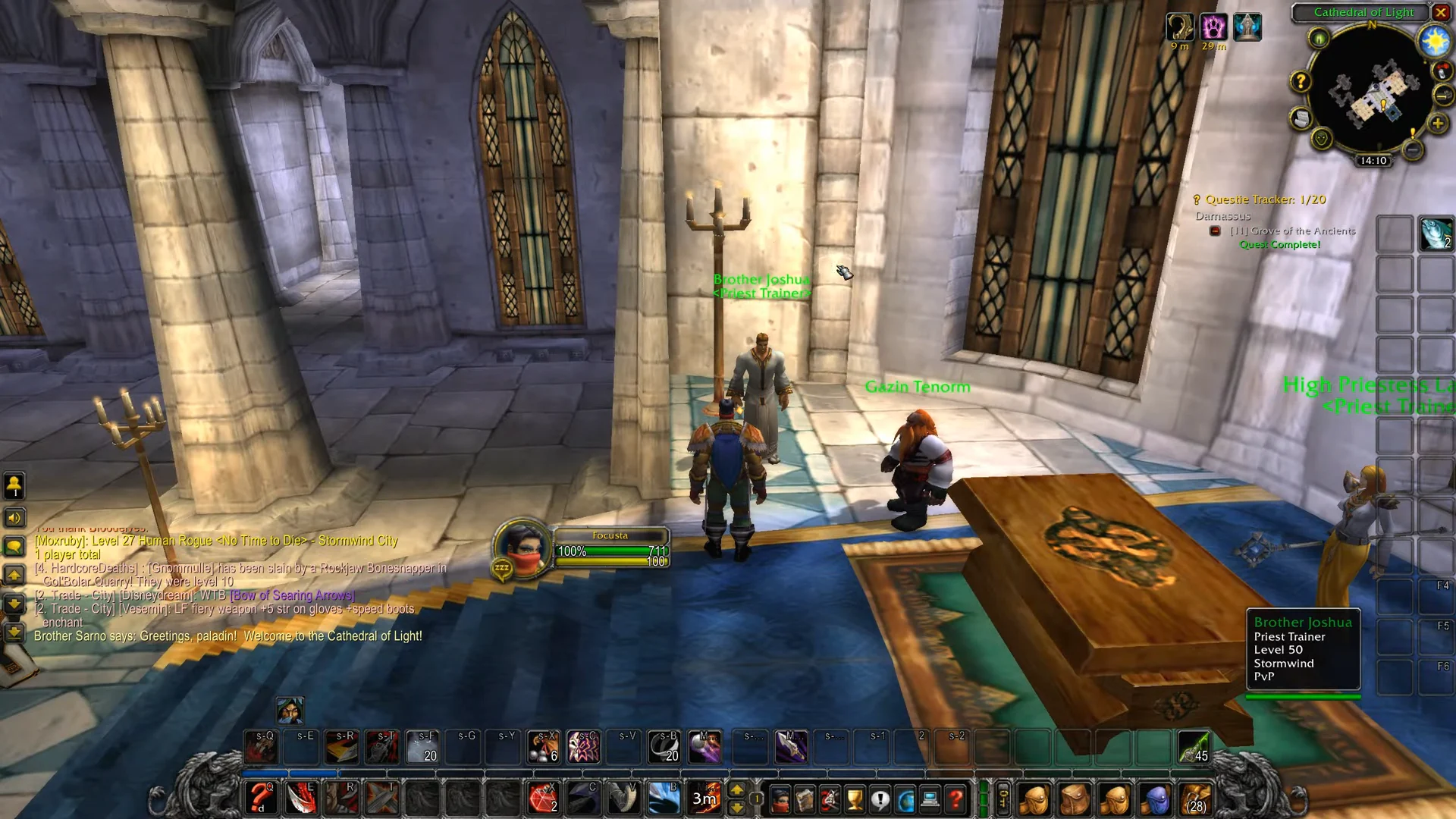 Priest Trainers at altar