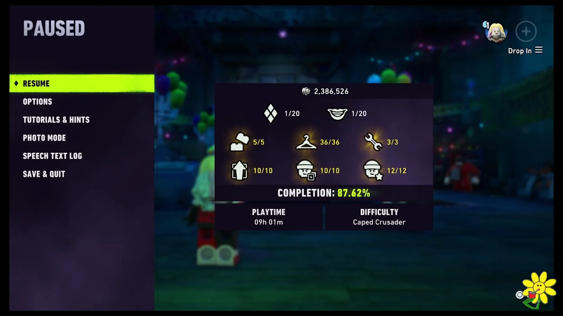 Pause Menu Henchperson Counter
