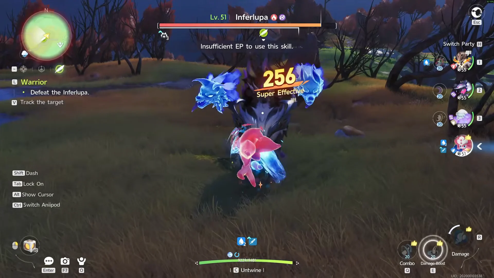 Fighting Inferlupa in Quest