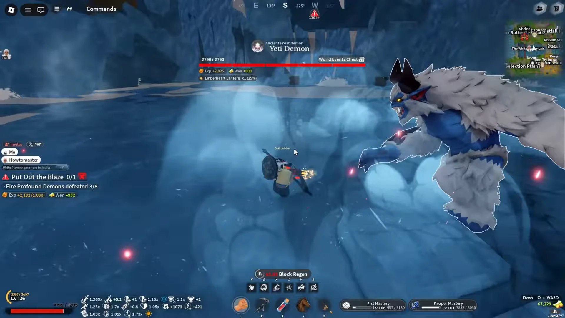 Yeti Demon Boss Fight