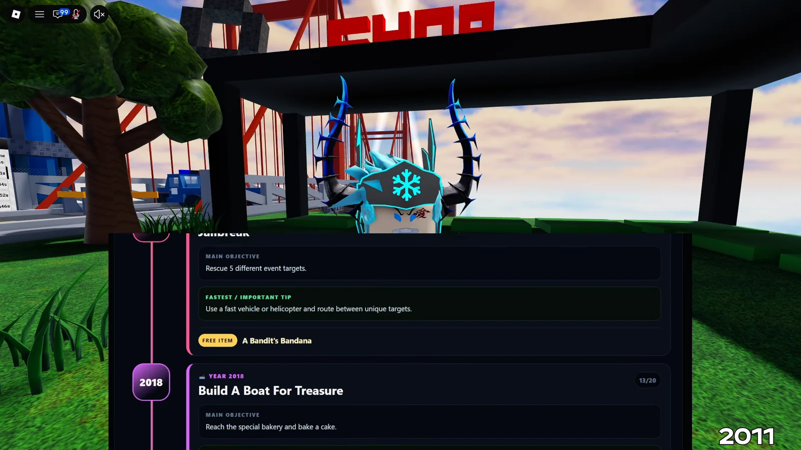 Year 2018: Build A Boat For Treasure