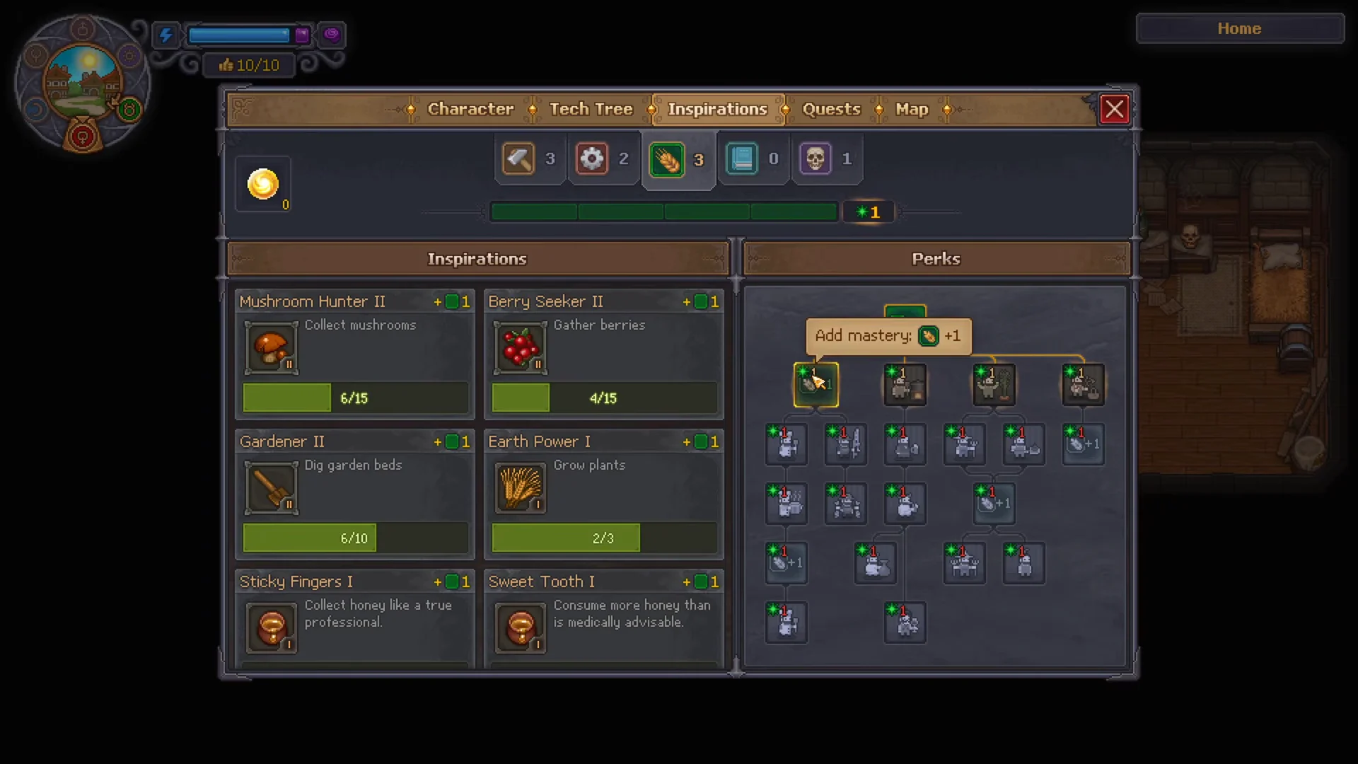 Unlocking Cook Perk