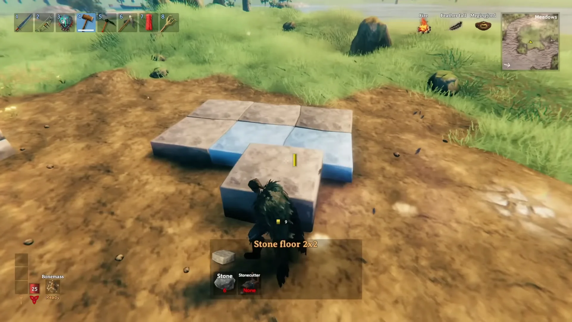 Laying Base Floor Tiles