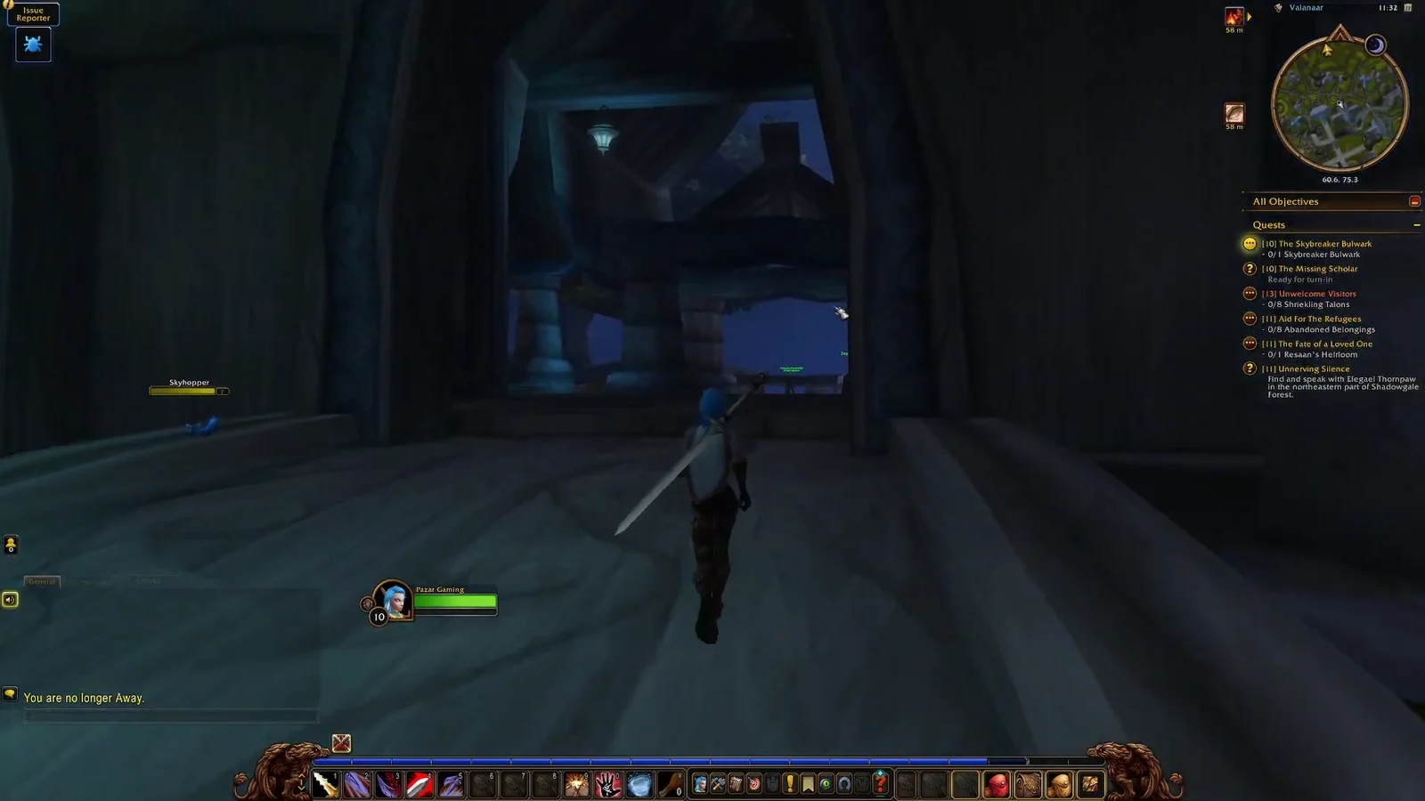 Entering the Building