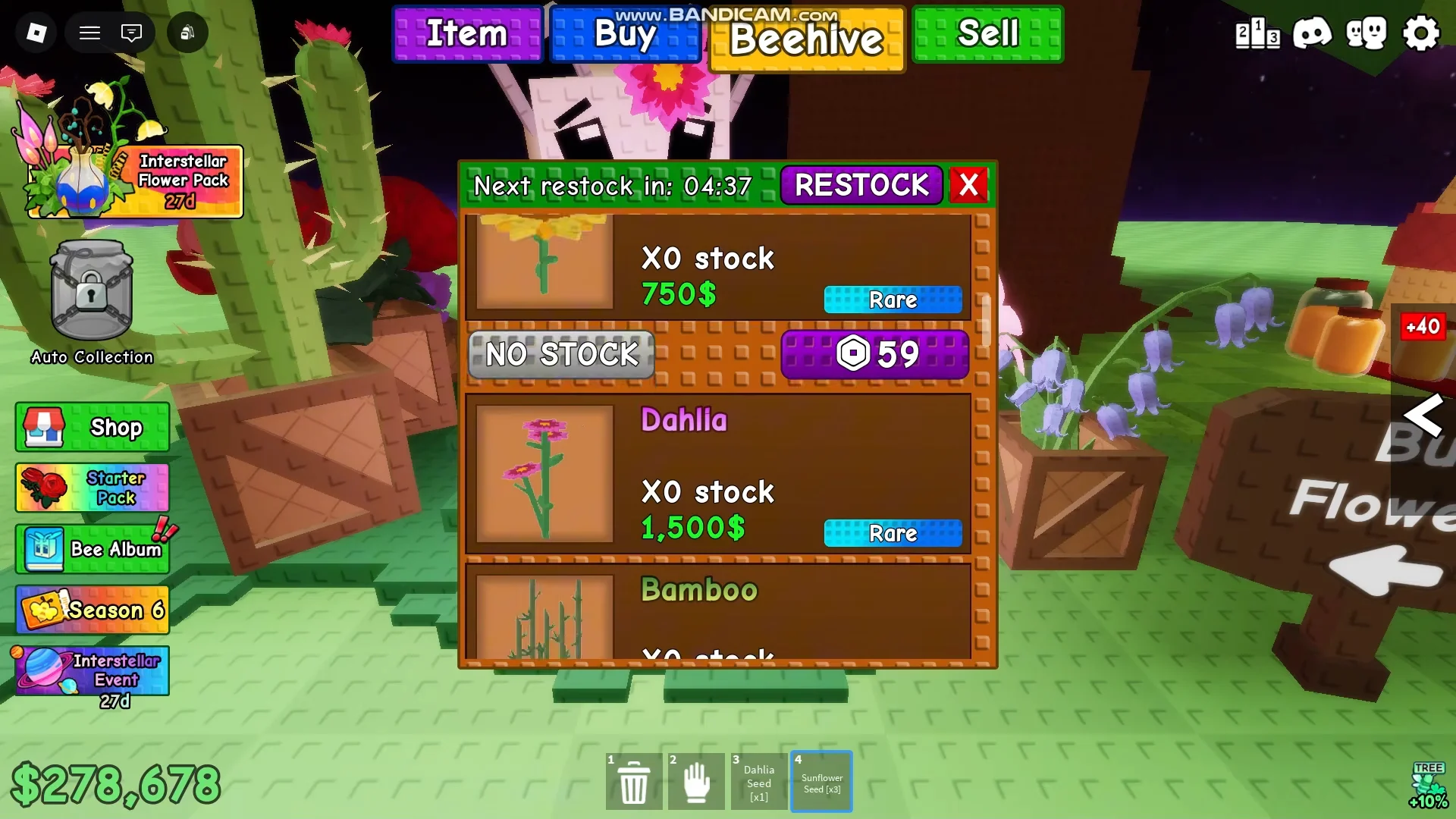 Checking Flower Restock