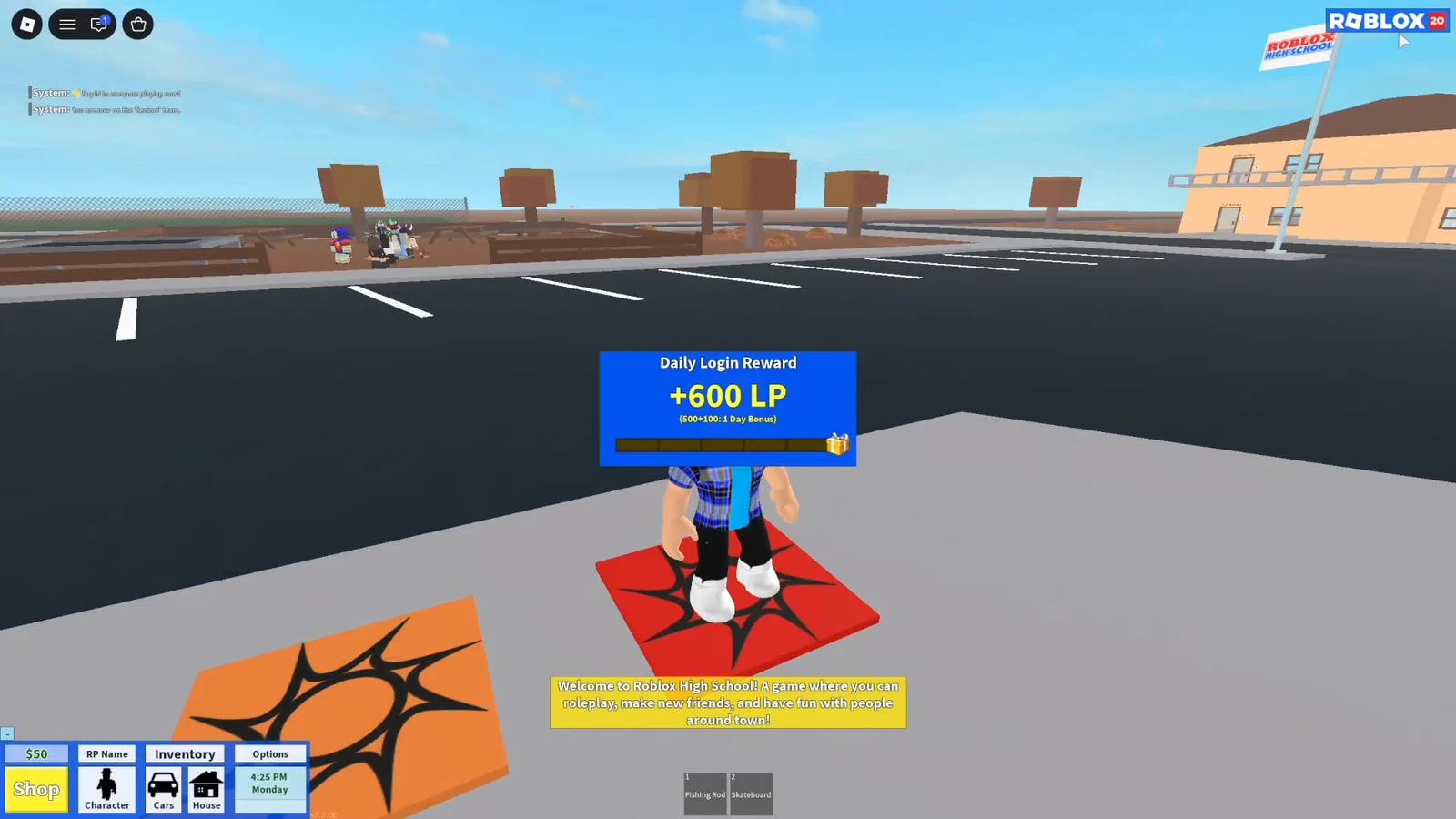 Navigating to Event Area
