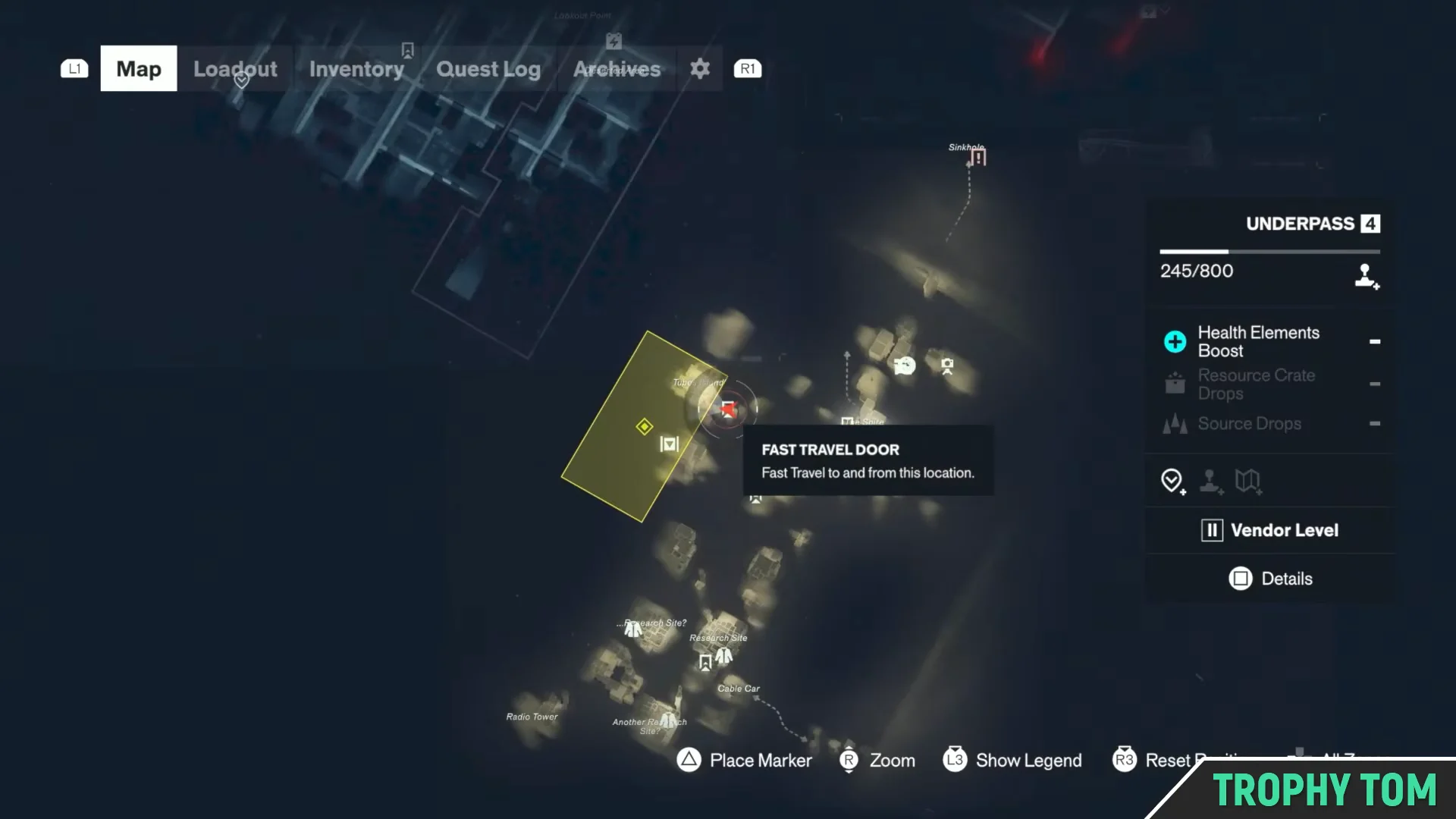Map Check at Fault Door