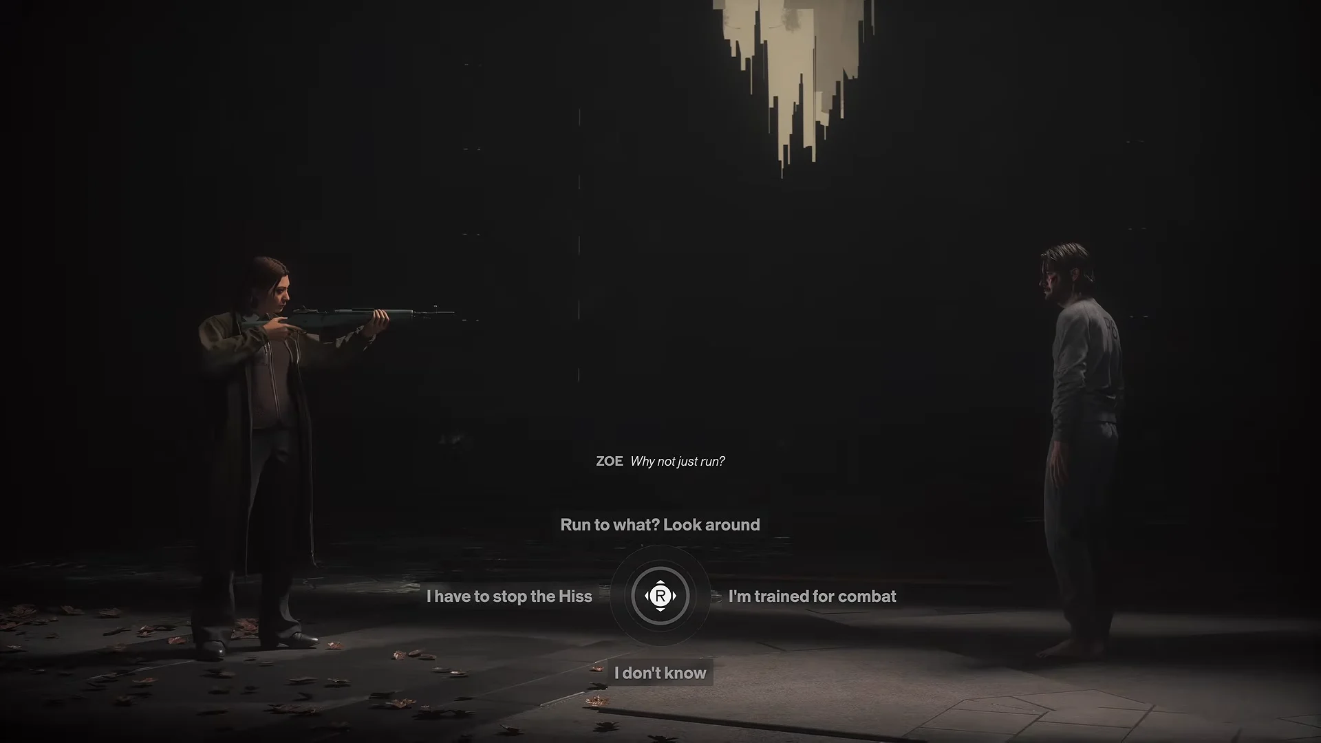 Dialogue Choice with Zoe