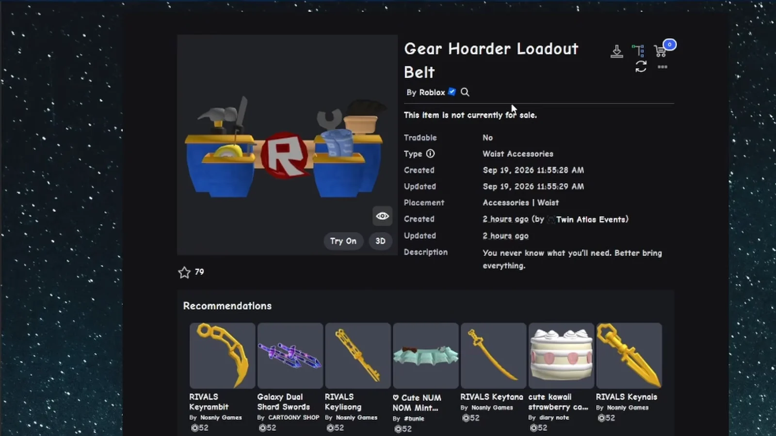 Secret Item Catalog Showcase