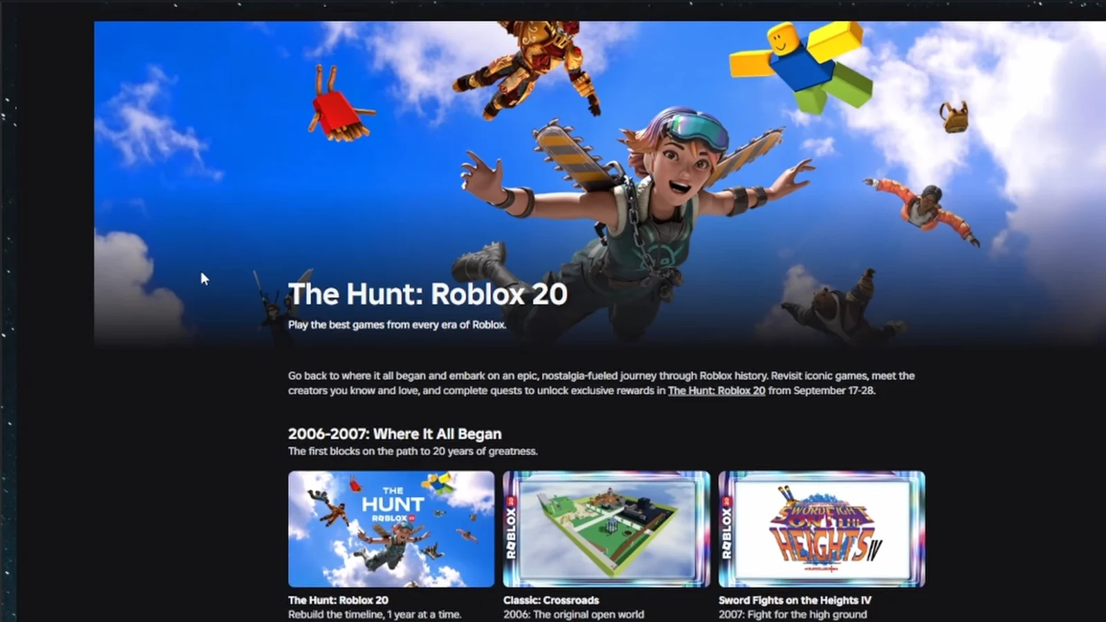 The Hunt Event Hub Page