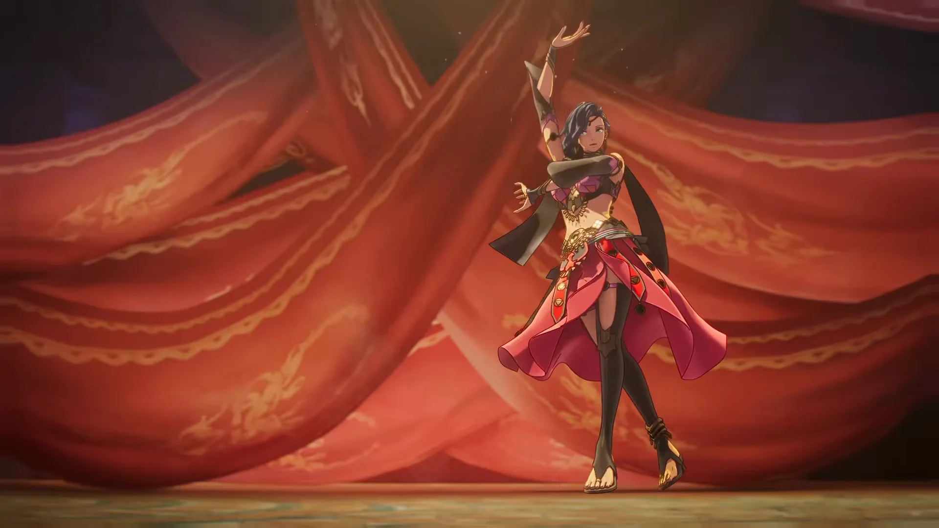 Belly-dance routine