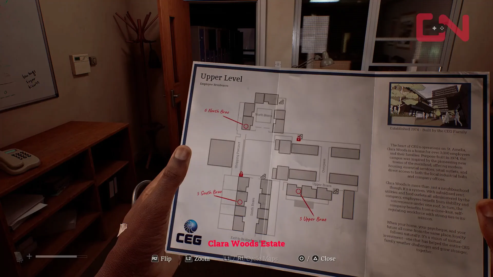 Checking Upper Level Map