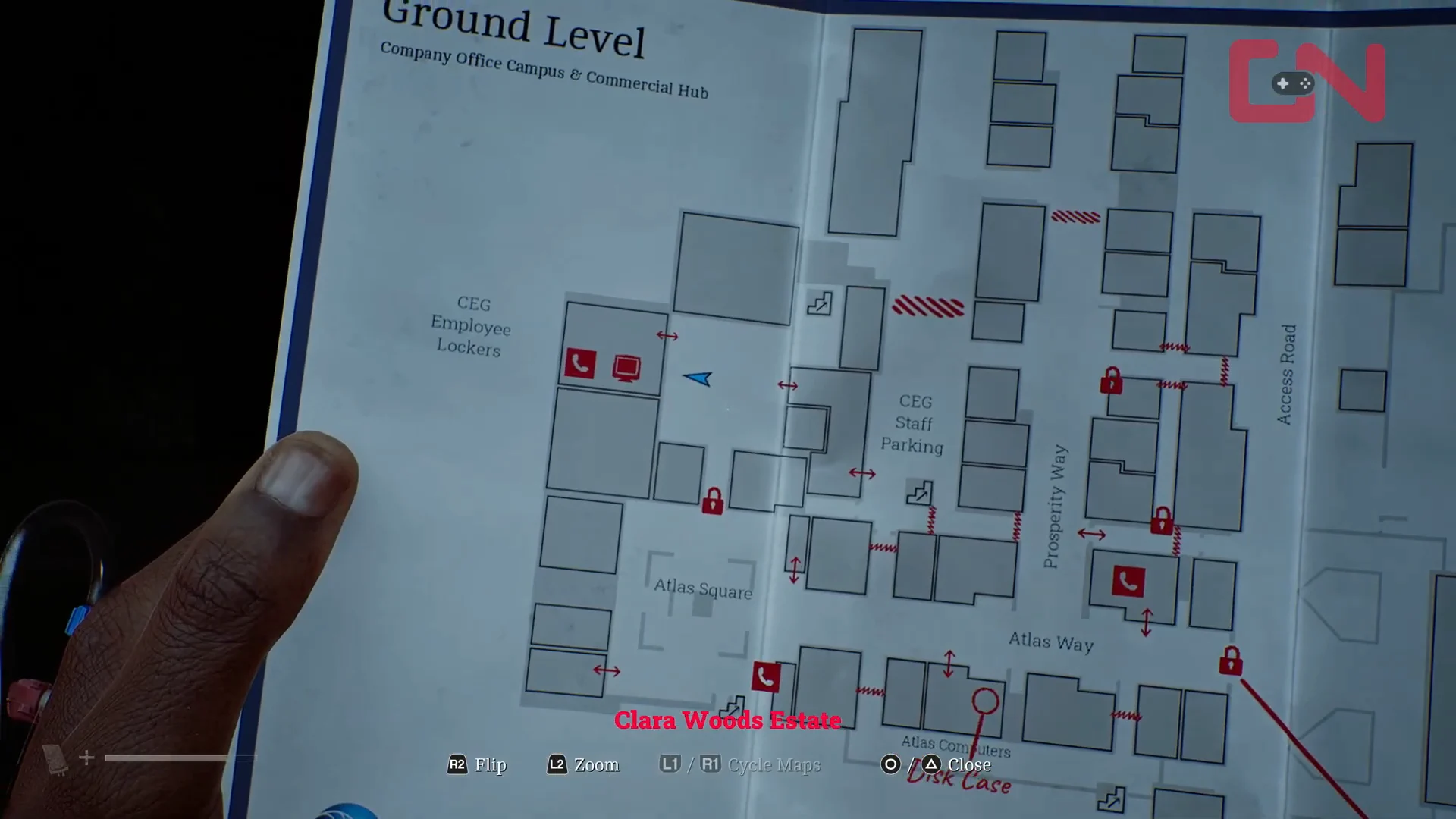 Checking the Map Outside CEG Lockers