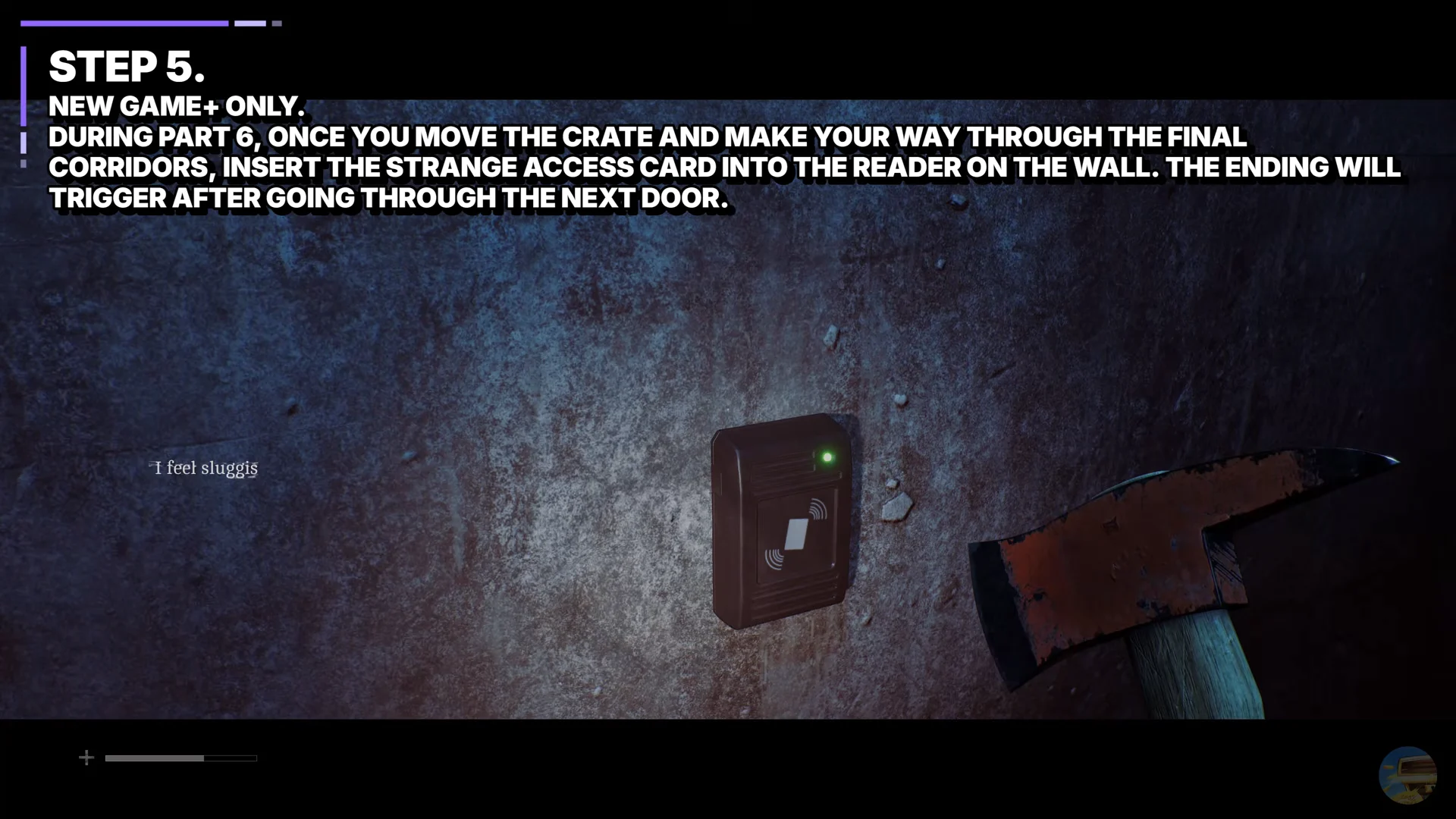 Step 5: Insert Strange Access Card