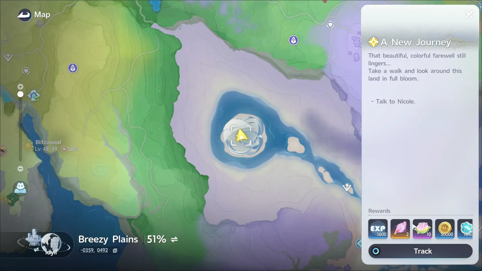 Tracking Quest on Map