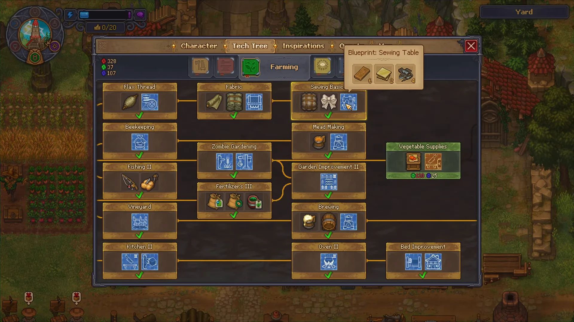 Crafting Requirements & Tech Tree