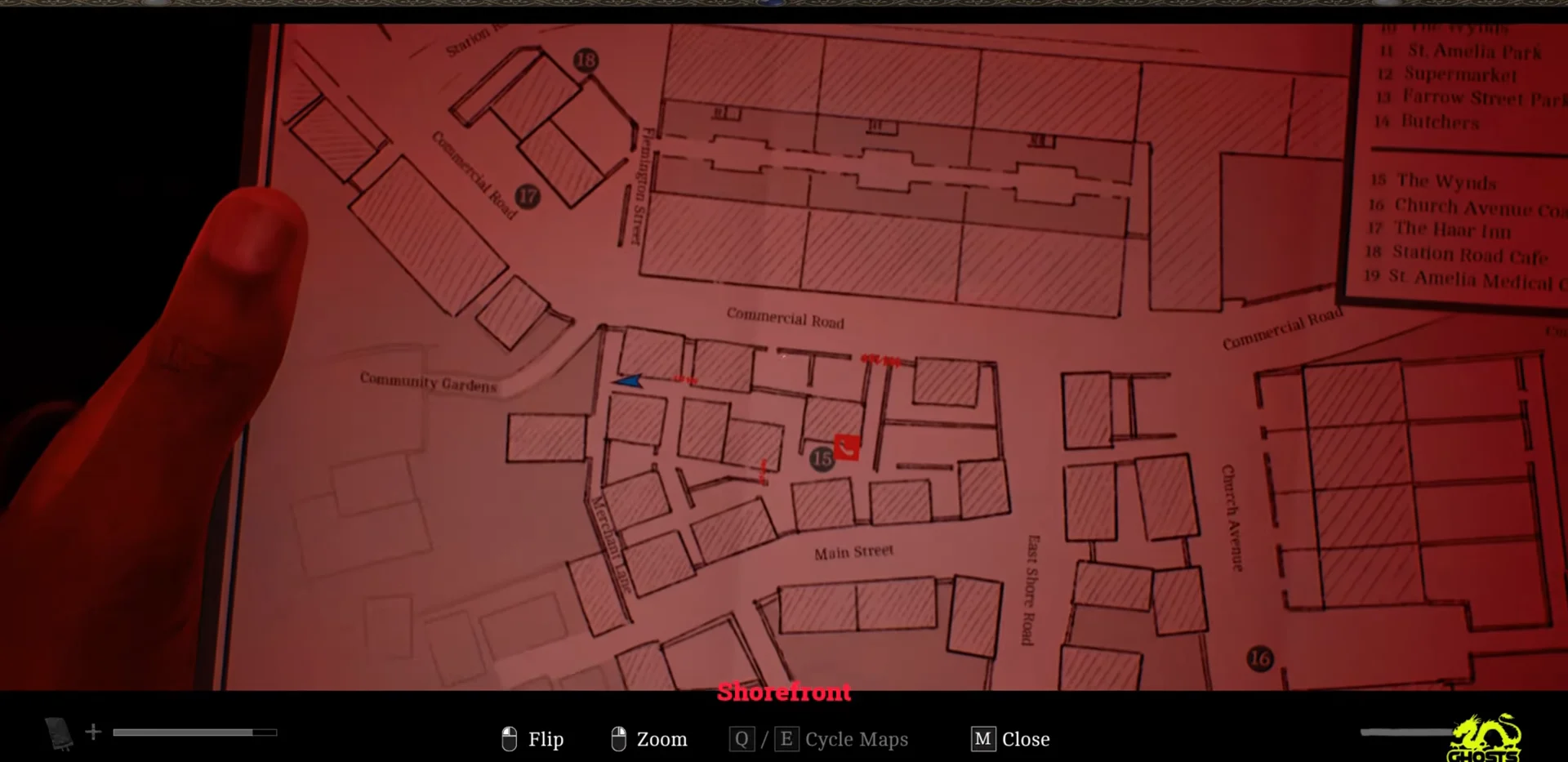 First Postcard Map Location
