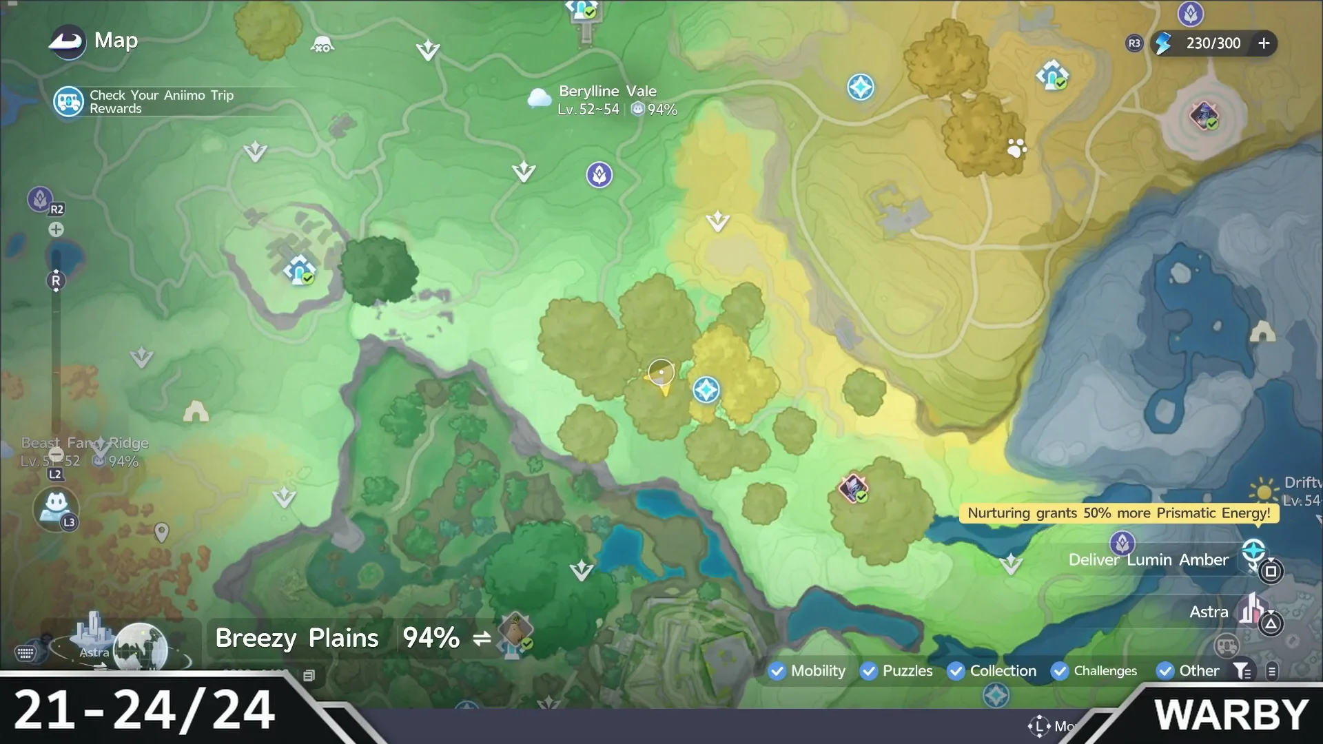 Map: Flufftail Grass 21–24/24