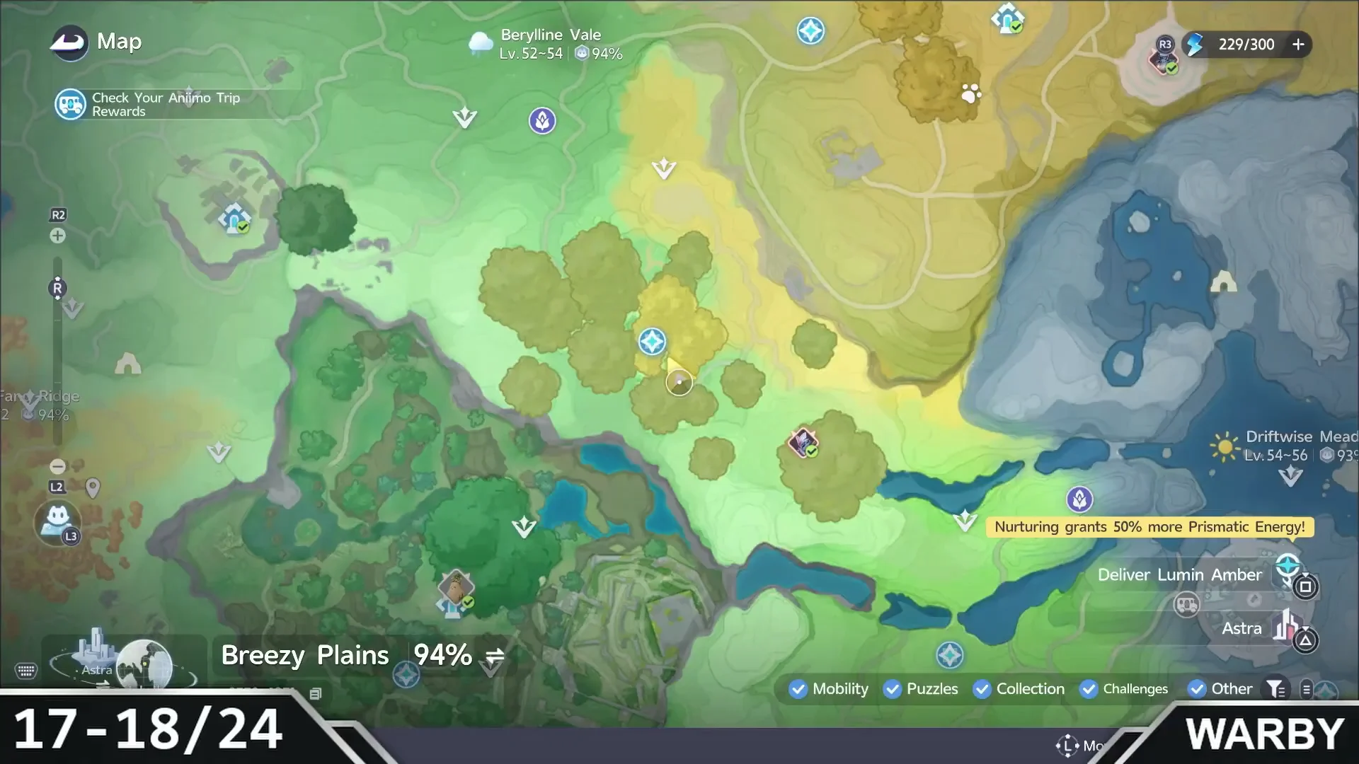 Map: Flufftail Grass 17–18/24