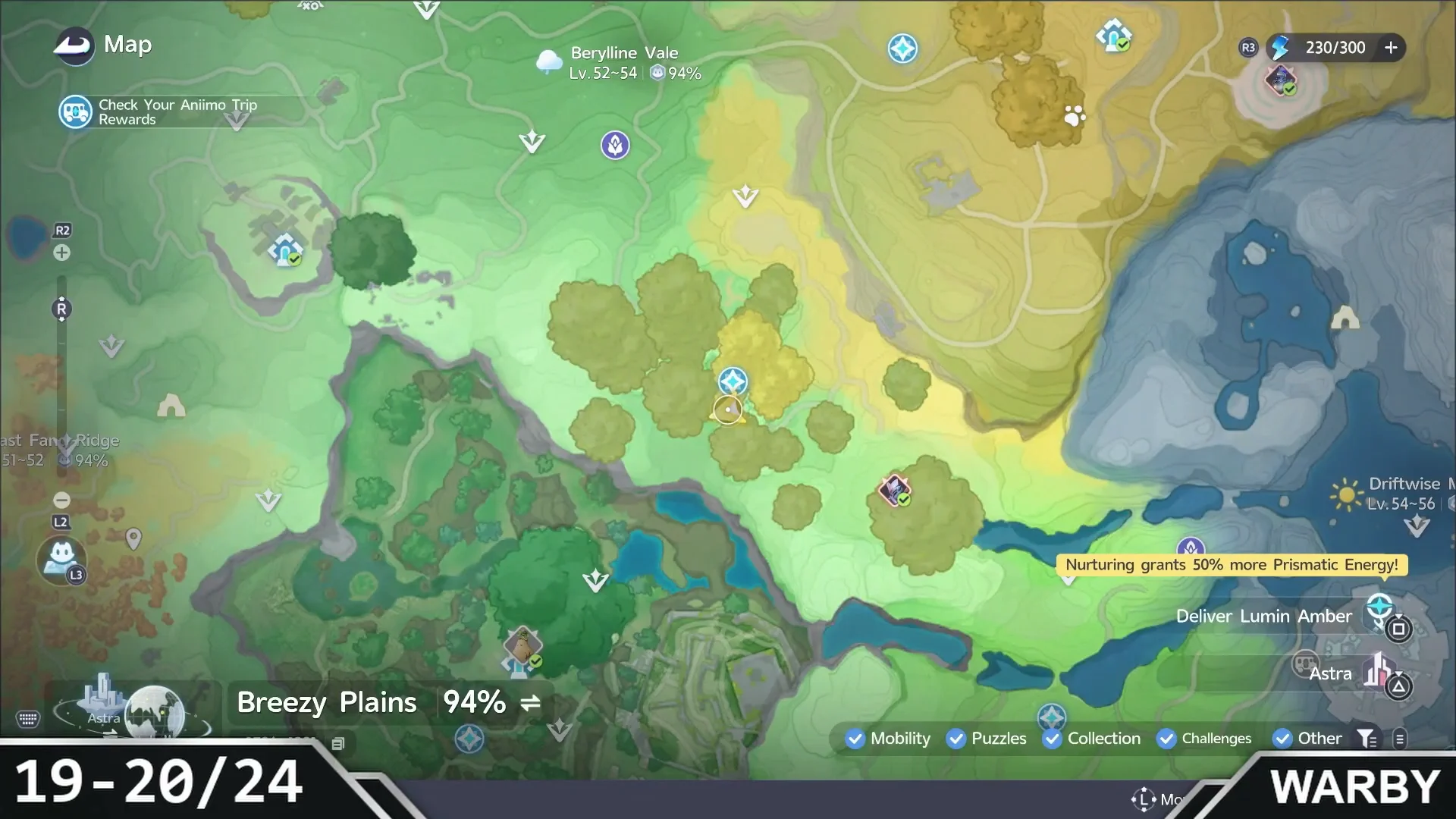 Map: Flufftail Grass 19–20/24