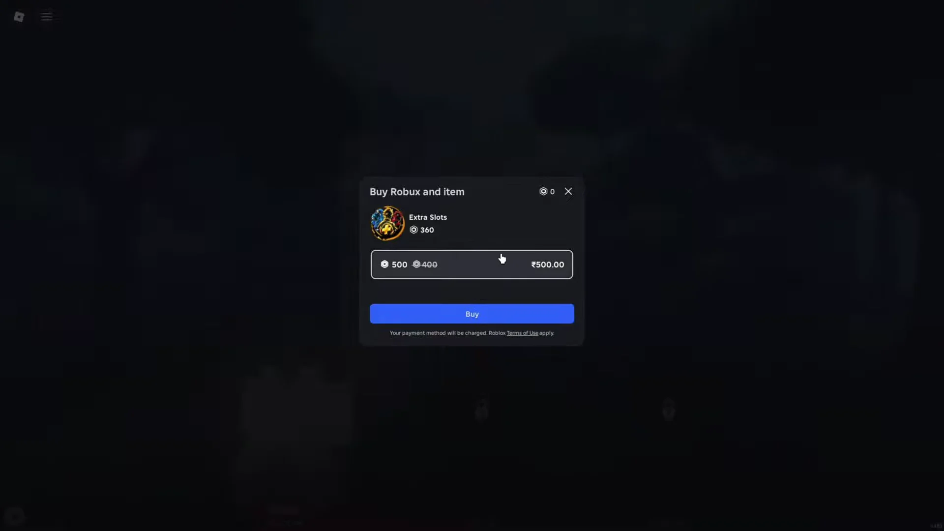 Extra slot purchase option