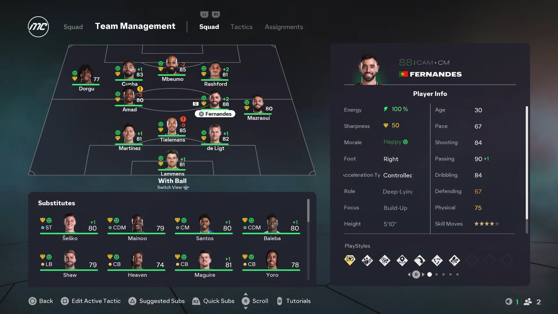 Tactical Shape and Build-Up