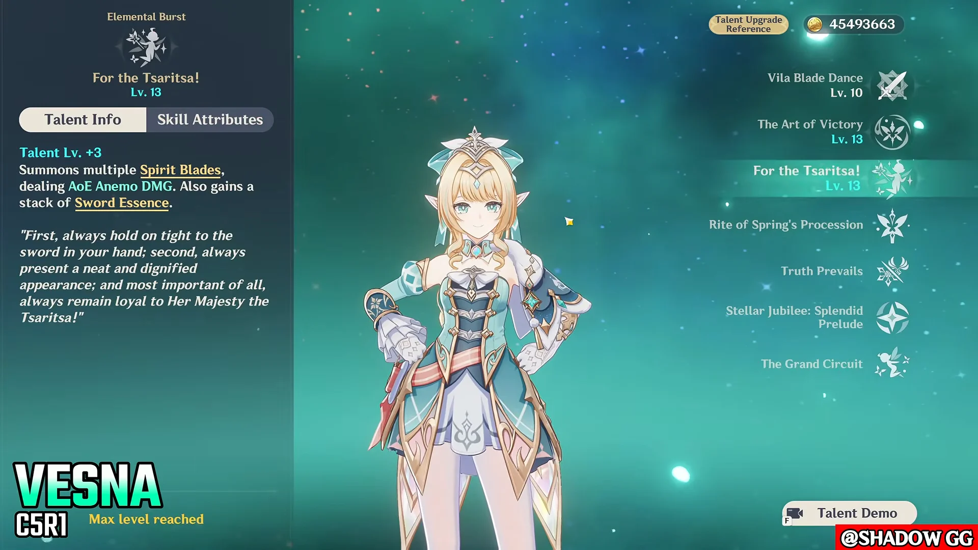 C5 Activation & Burst Levels