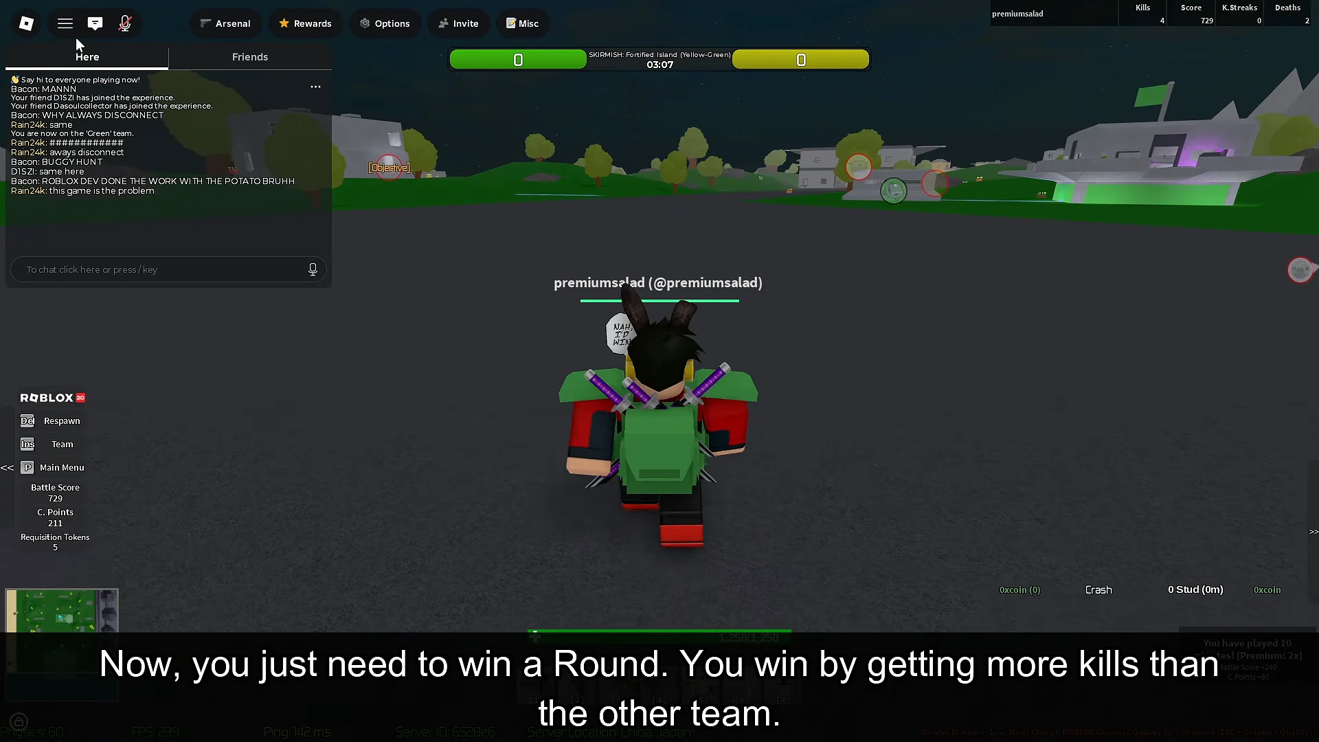 Joining Base Wars and Winning a Round