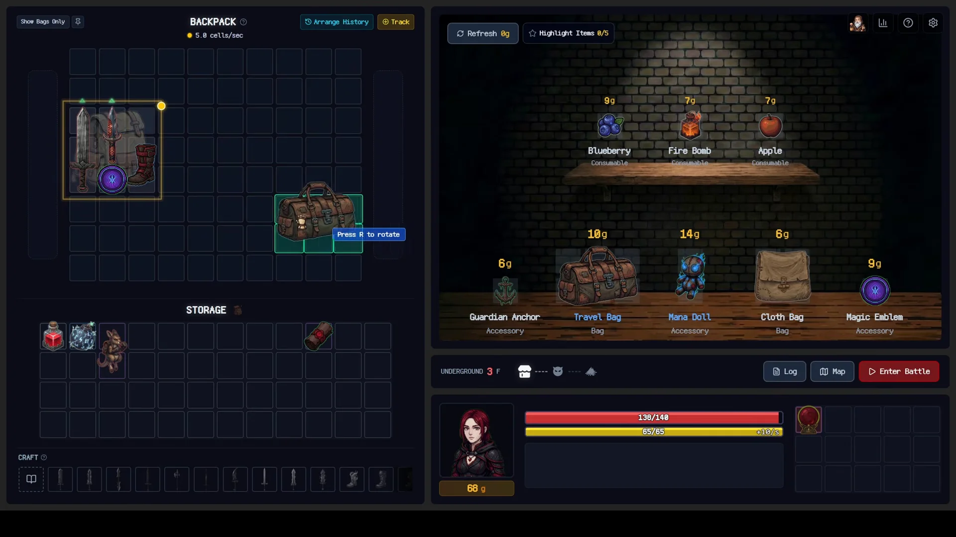 Underground 3: Travel Bag and Layout Adjustments