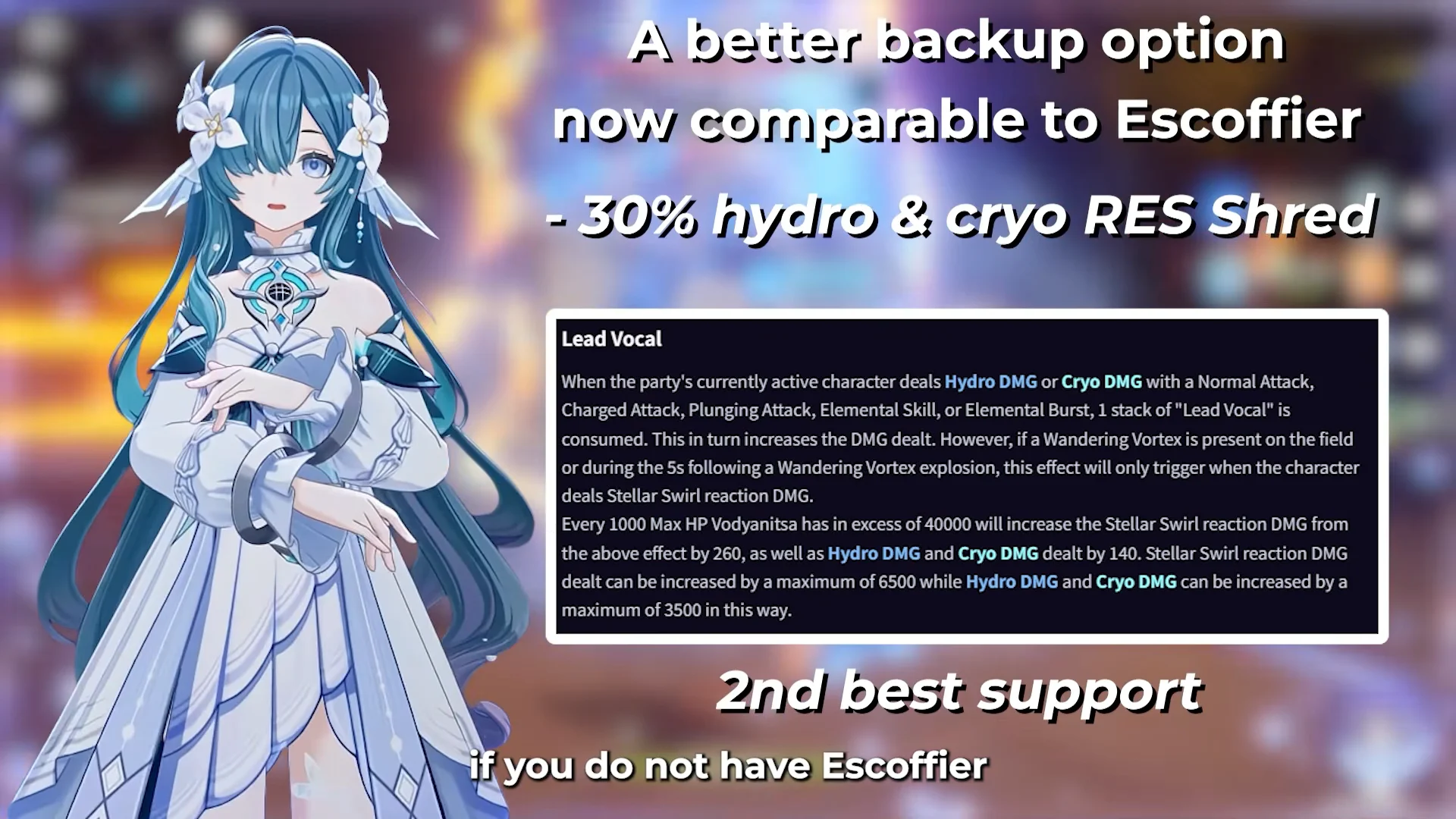 Vodyanitsa as Support & Backup