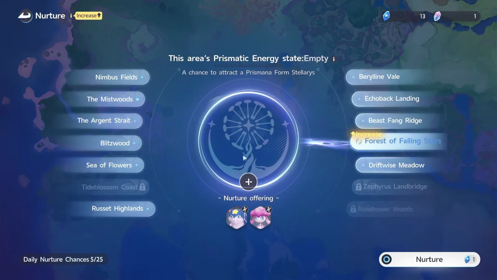 Nurture Menu Explanation