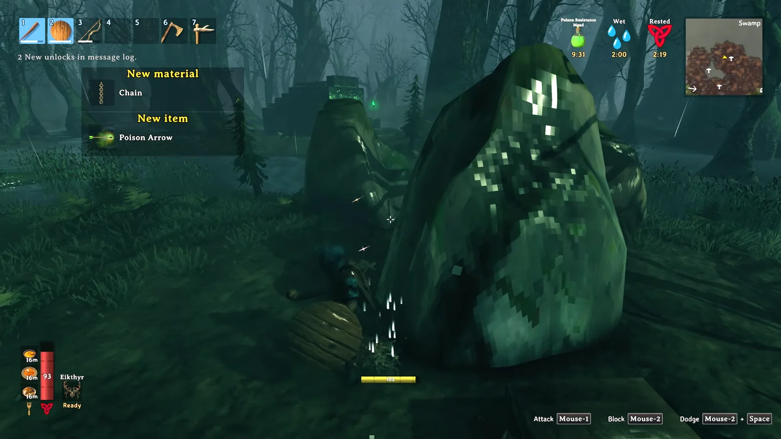 Looting Swamp Chest for Chains