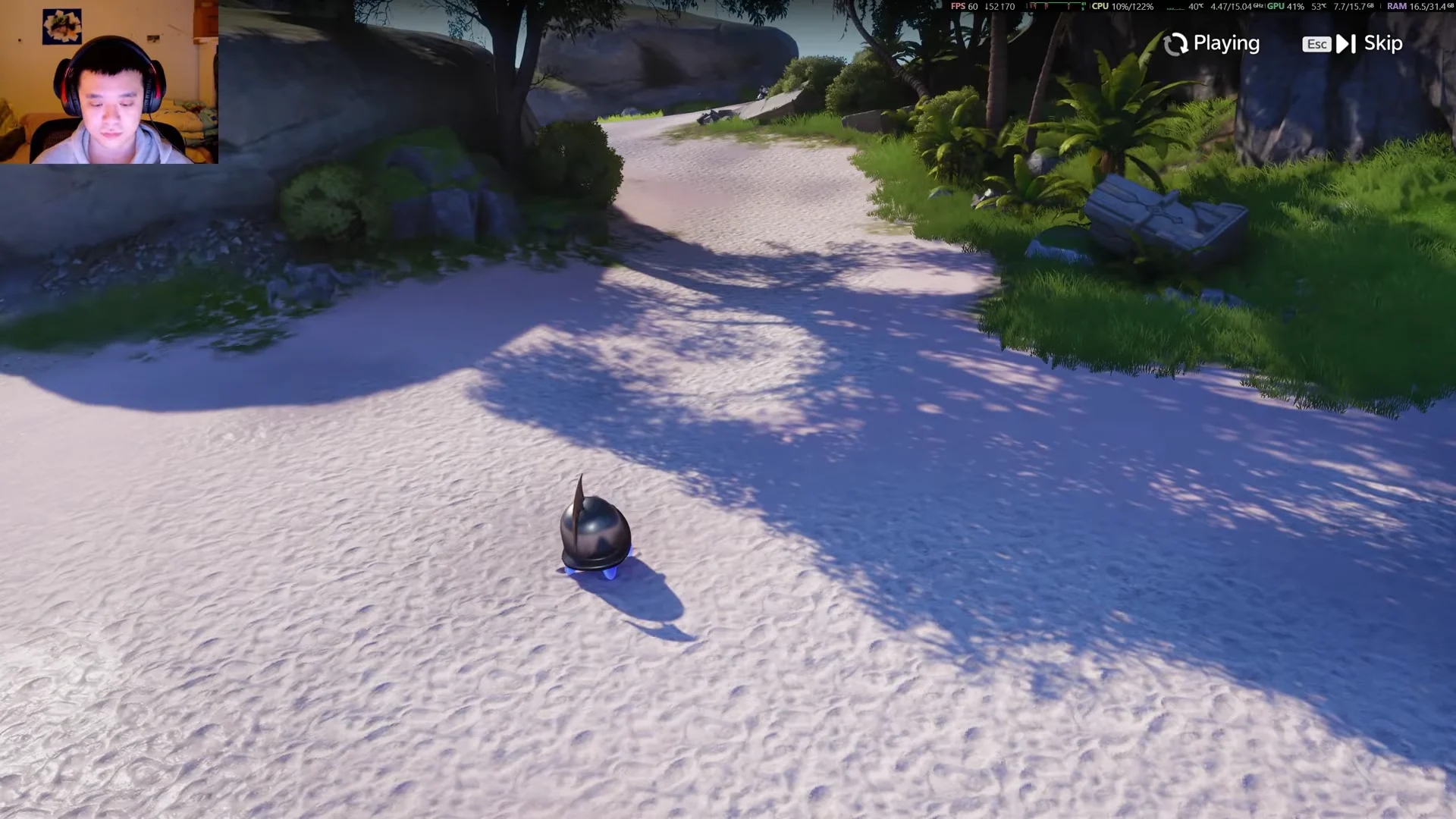 Arrival at the Island