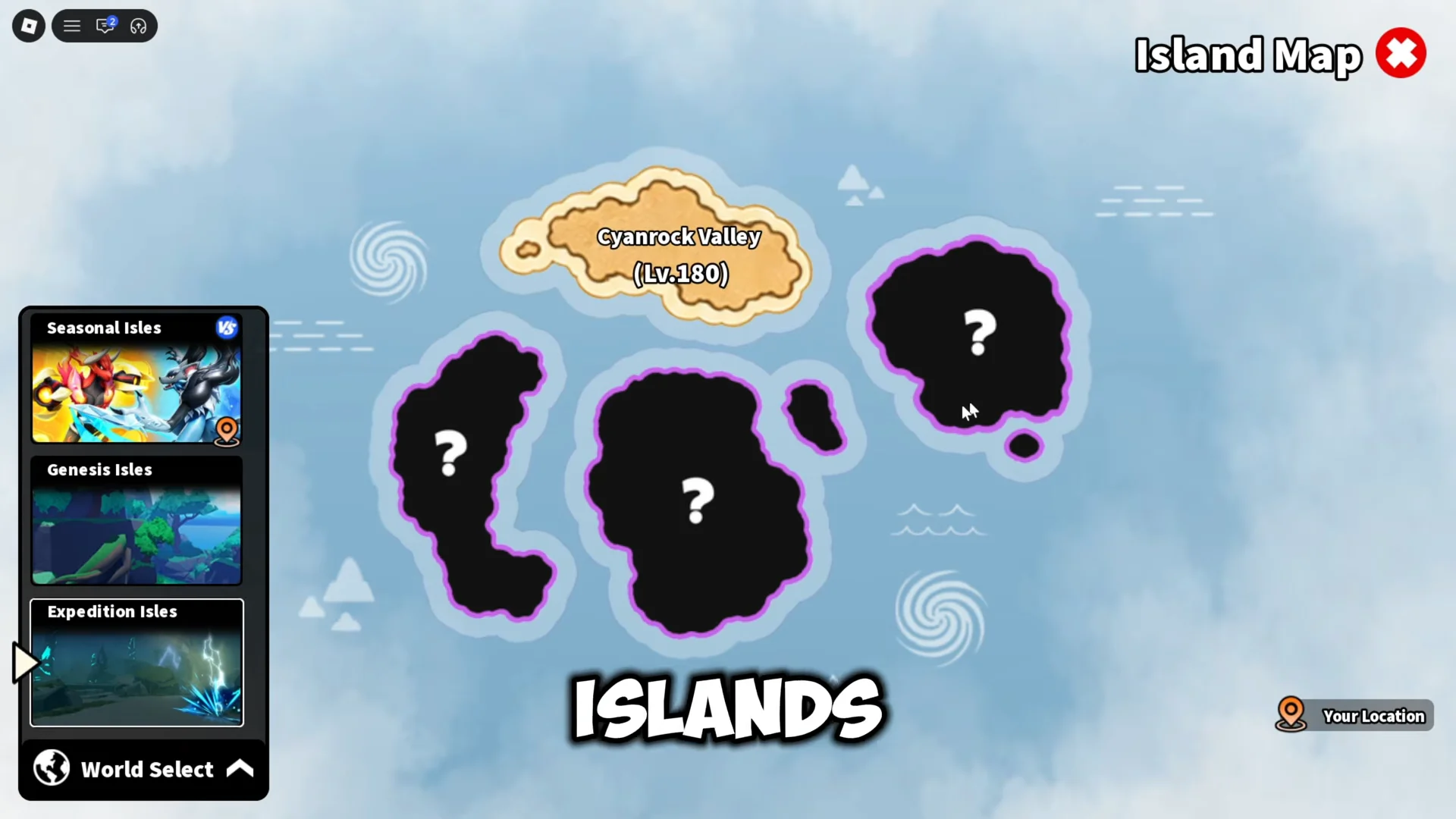 Expedition Isles Map