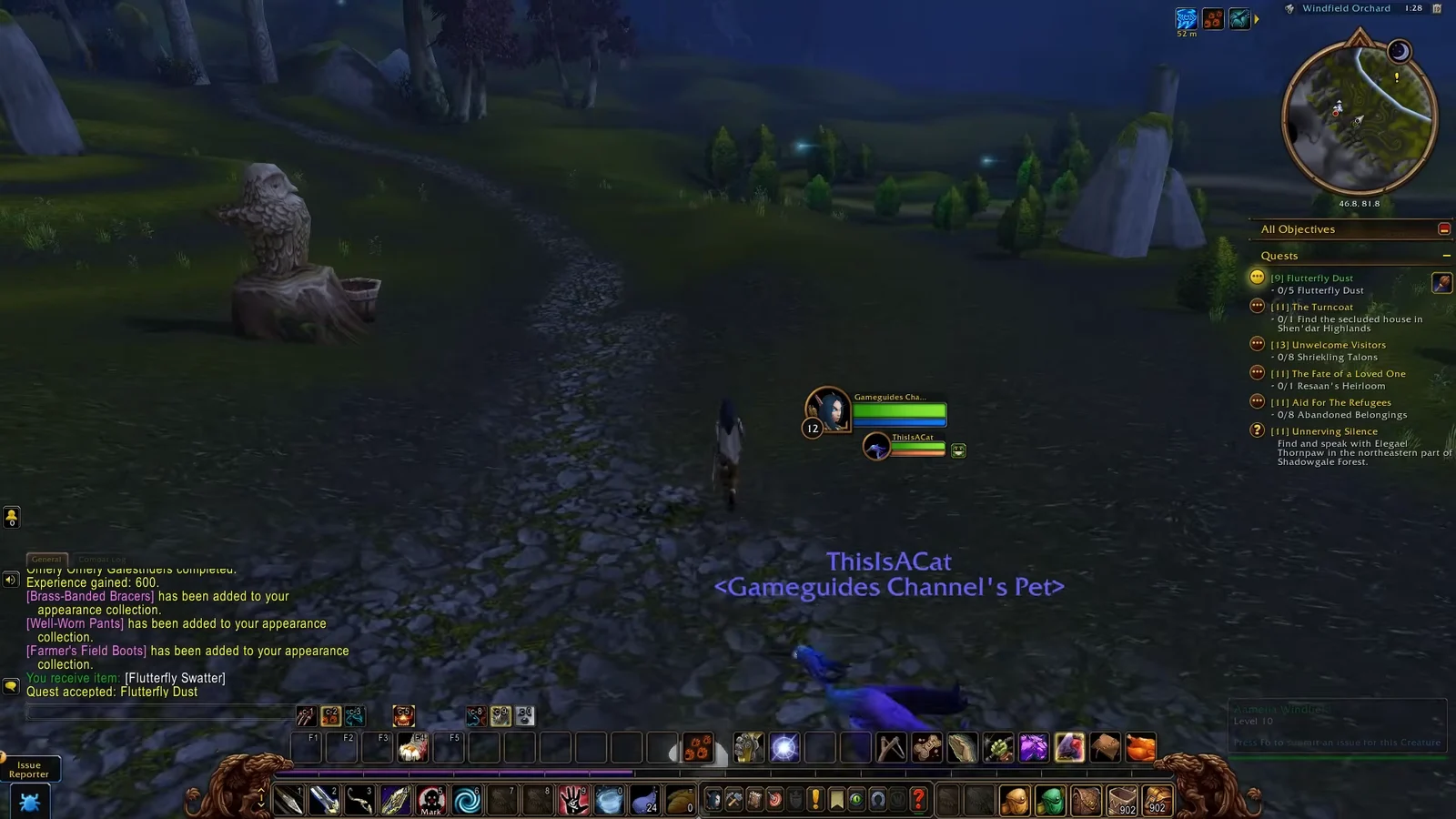 Heading to the quest zone