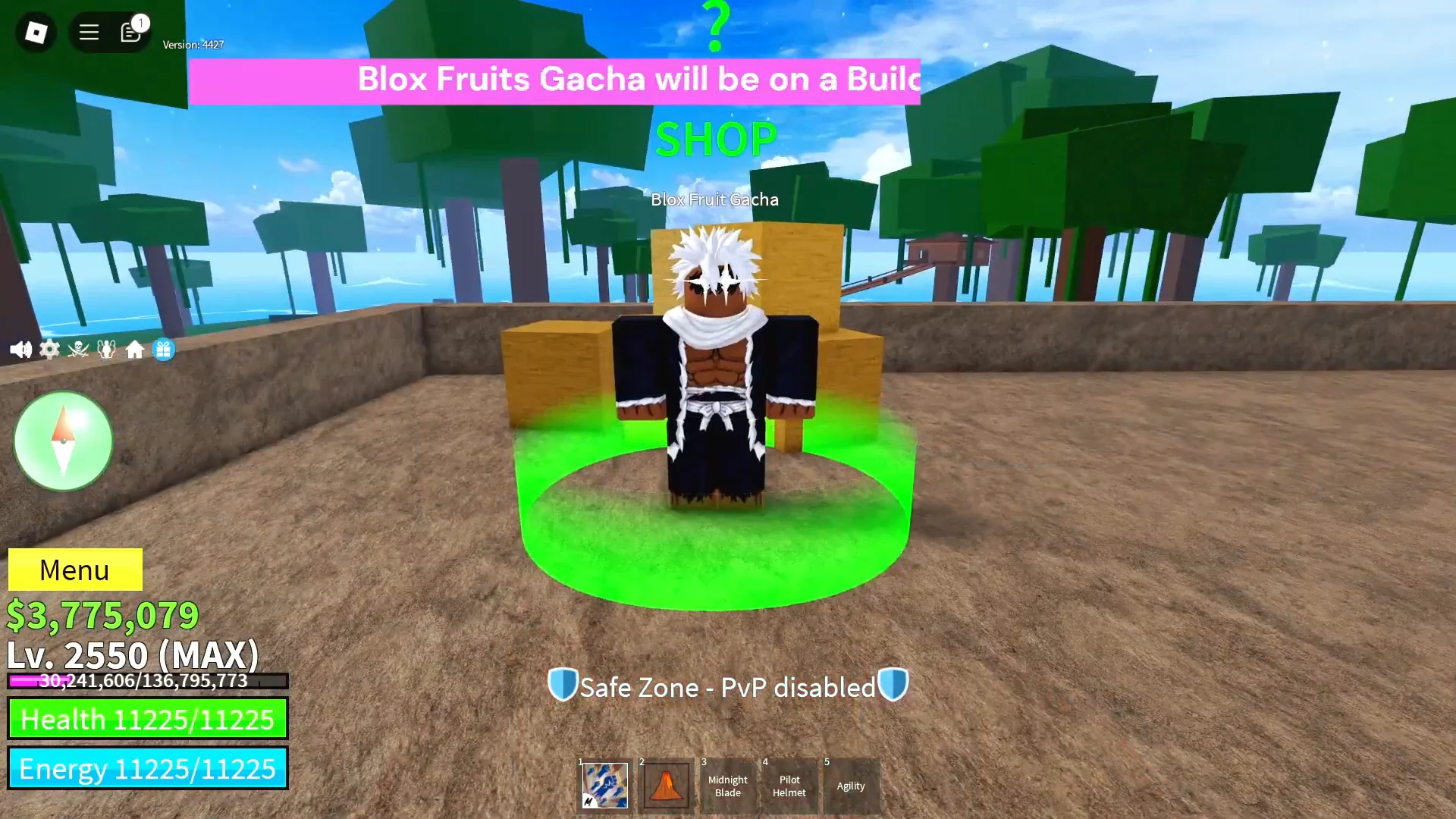 Blox Fruit Gacha in First Sea