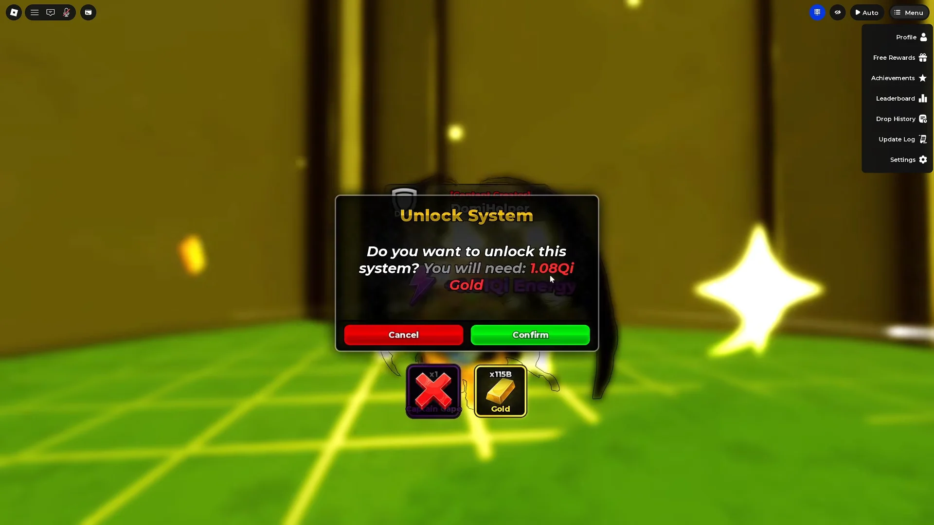 Class Tree unlock prompt