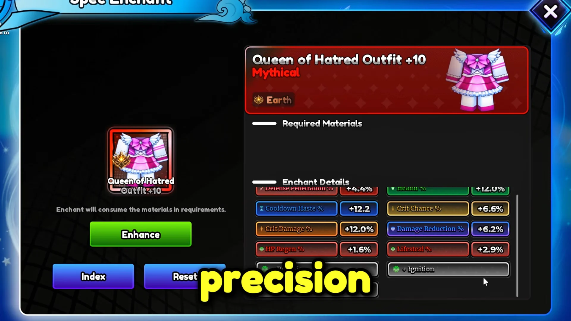 Enchants & Precision Trait