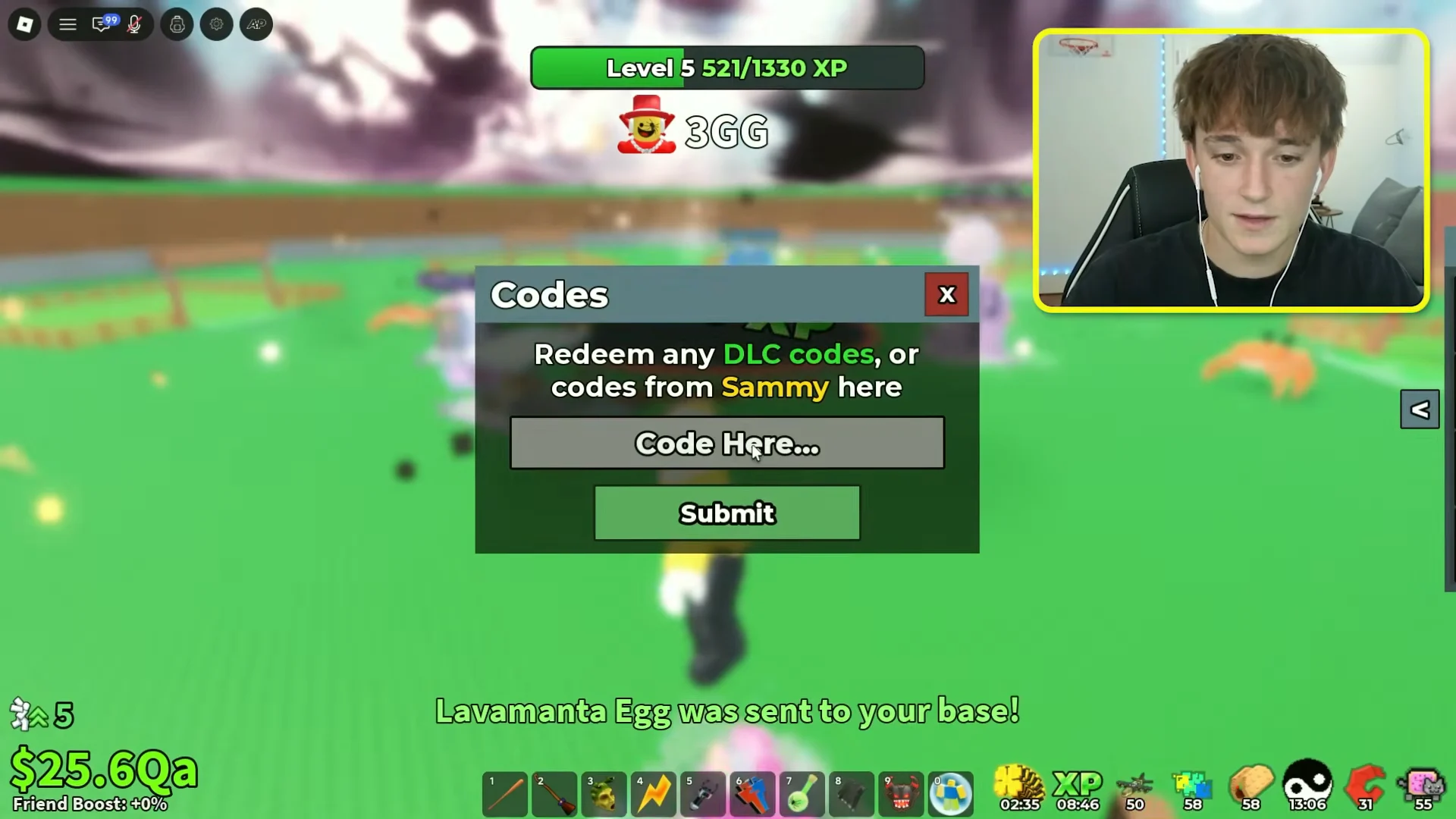 Level 5 & Lavamanta Code Redemption